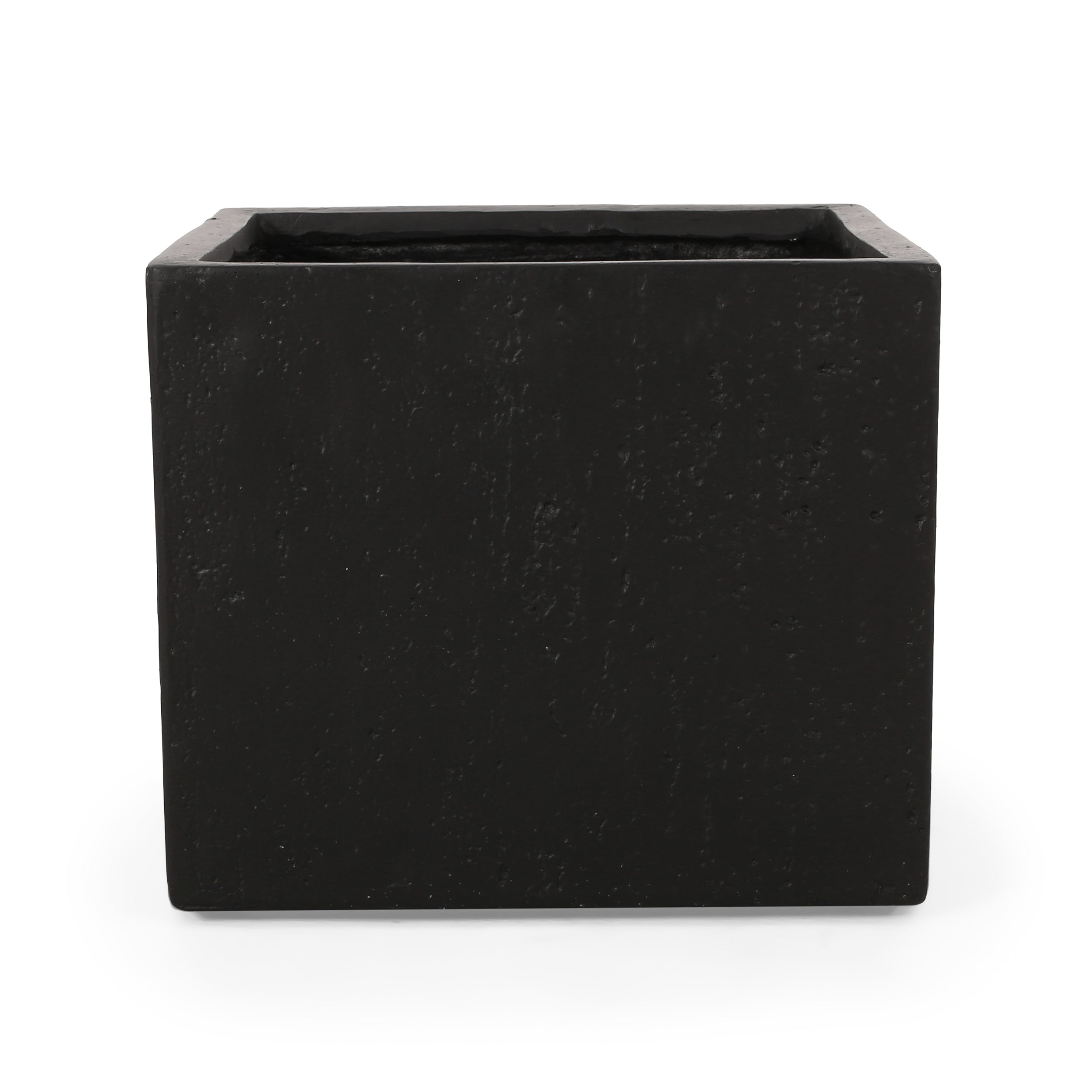21.5' L Outdoor Magnesium Oxide Planter in Black