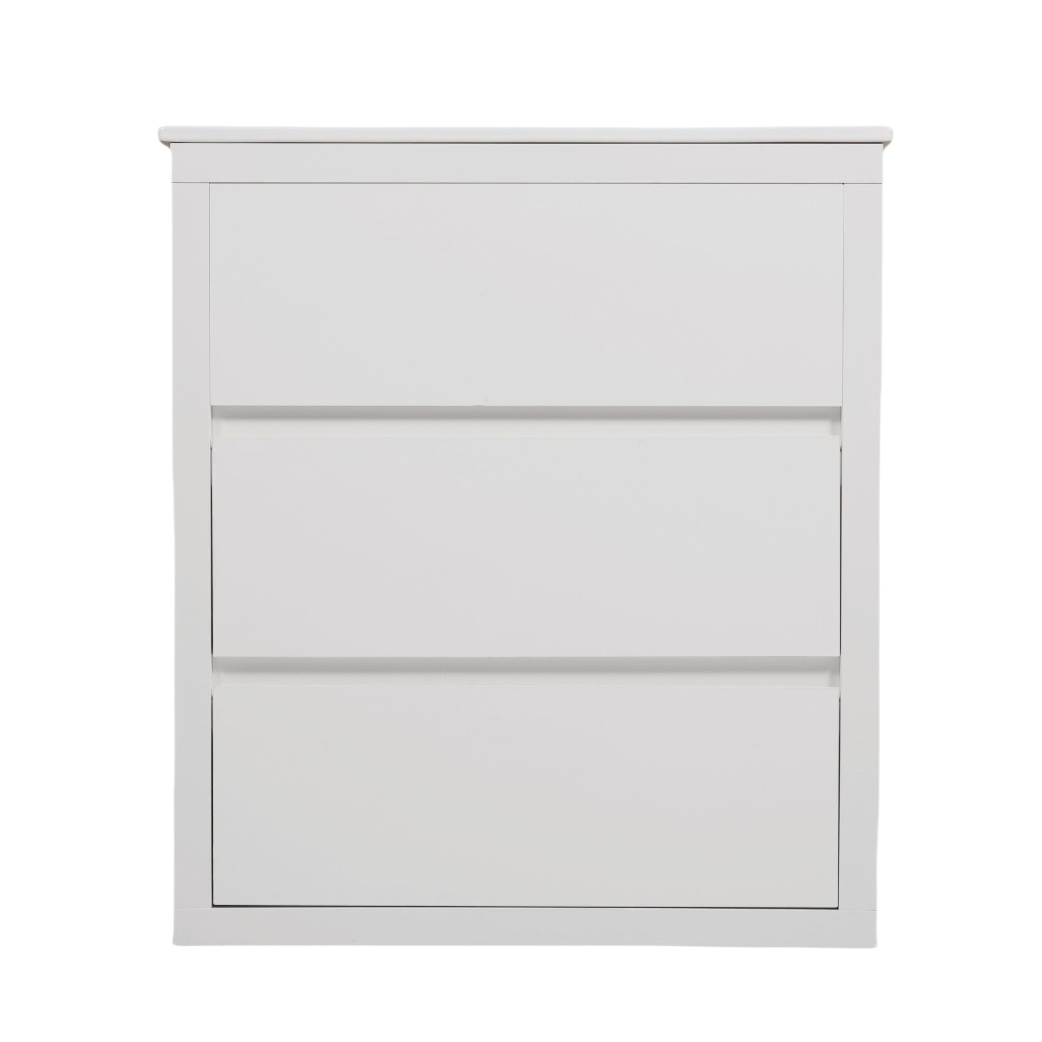 Freestanding Bathroom Vanity With Ceramic Sink, 2 Full Extension Drawers