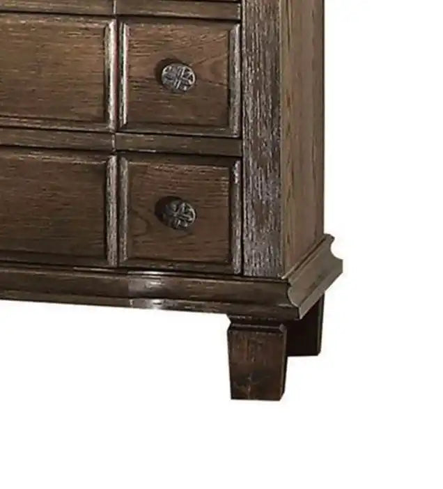 Baudouin - Weathered Nightstand - Oak - Best Buy Furniture