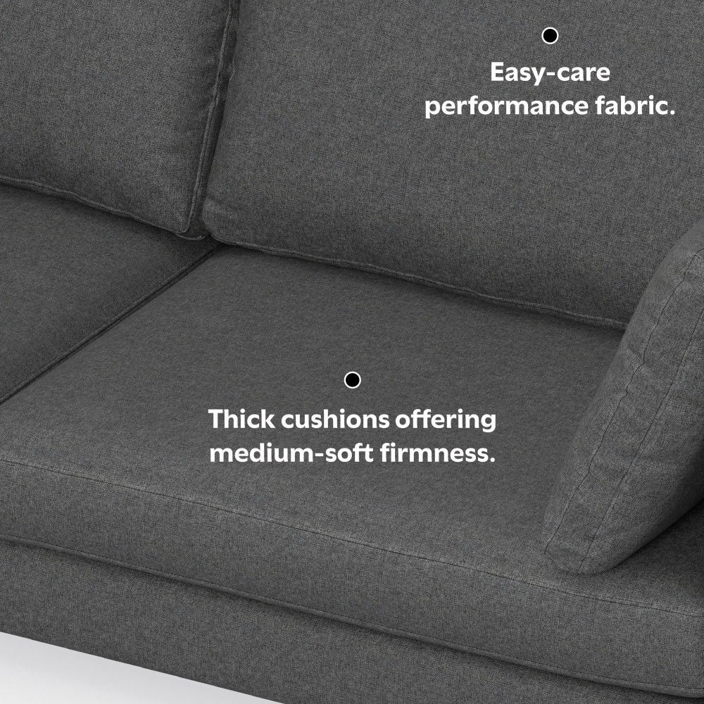 Ava - Mid Century Sofa, Upholstered