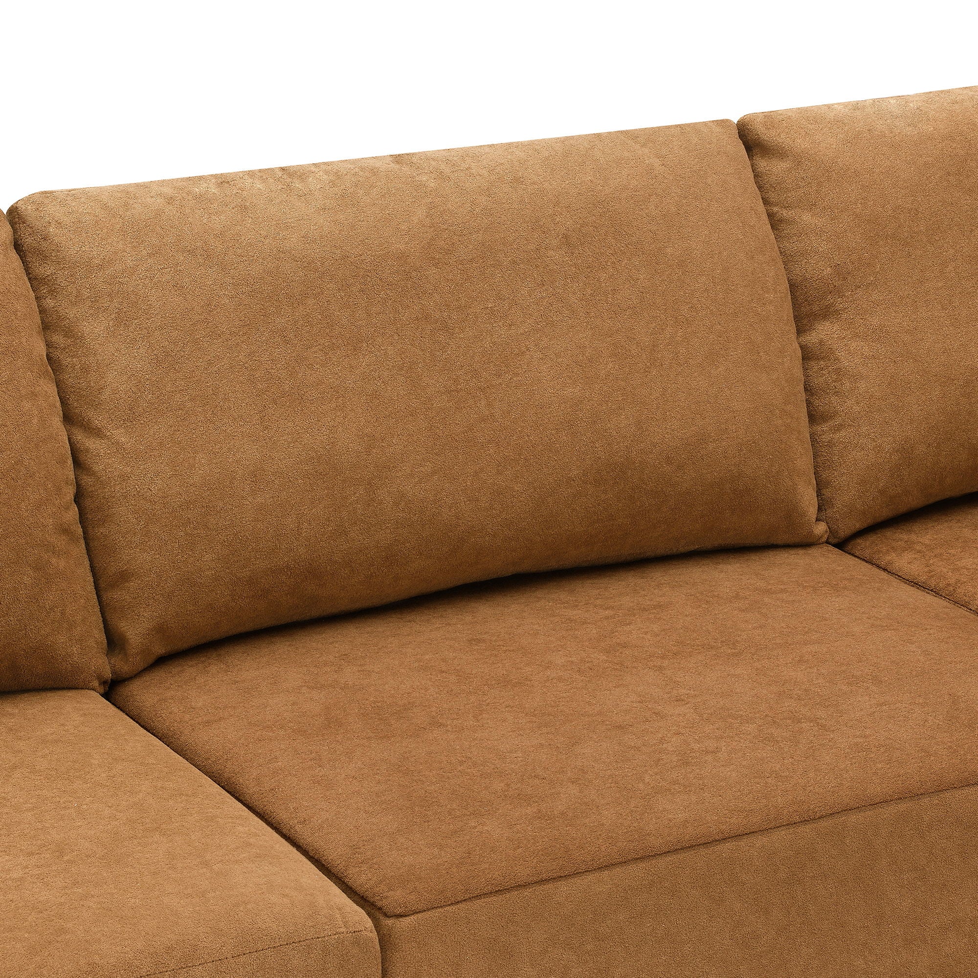 Modular Sectional With Wide Seat Free Combination L Shaped Couch Set Cloud Upholstered Minimalist Boneless Sofa