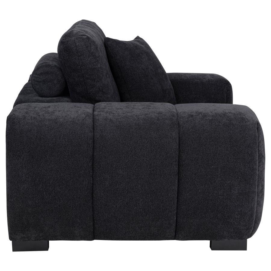 Octavia - Fabric Upholstered Track Arm Accent Chair
