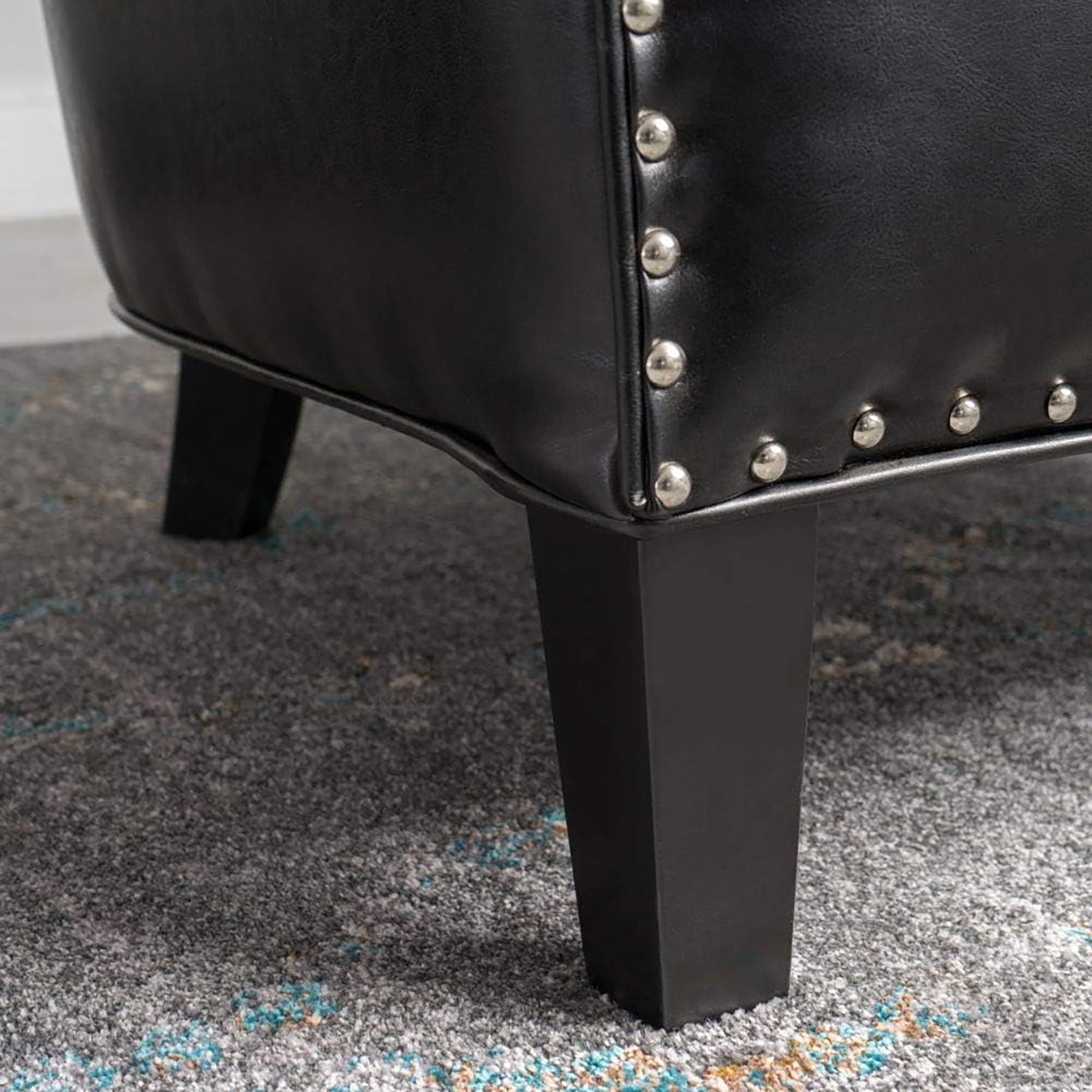 Enigmatica - Upholstered Club Chair With Nailhead Trim