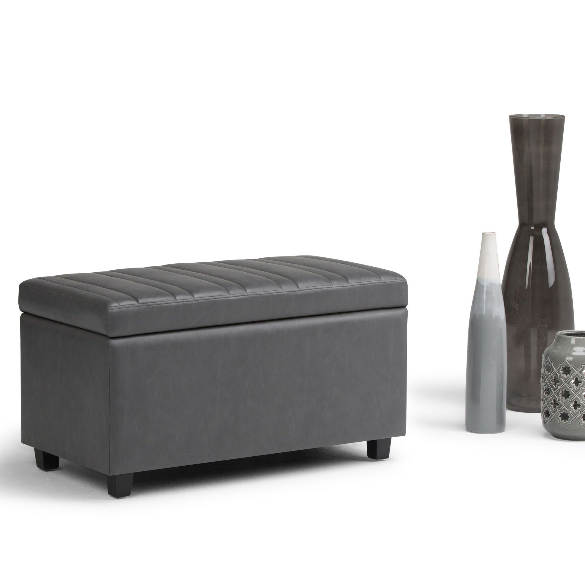 Darcy - Upholstered Storage Ottoman Bench - Best Buy Furniture