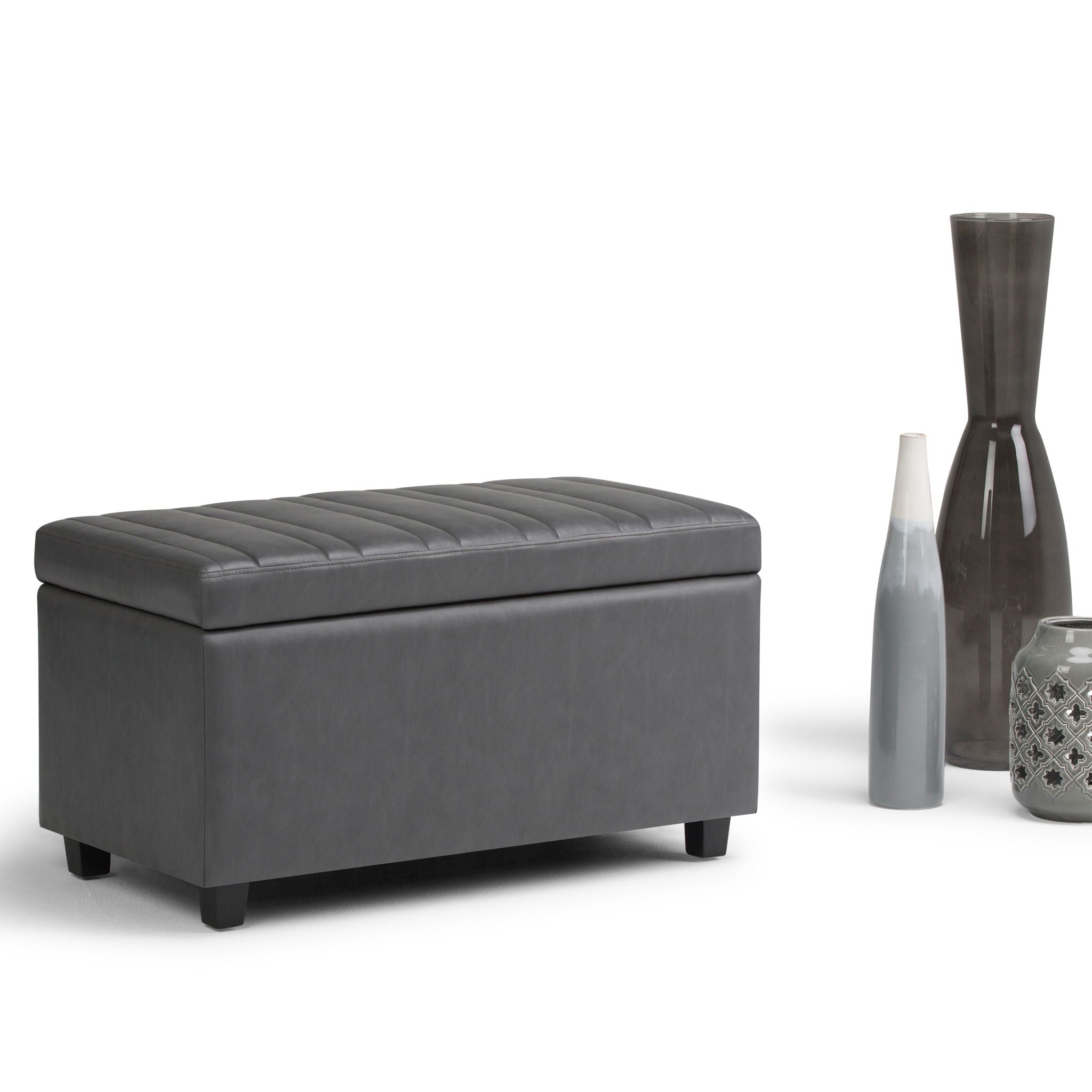 Darcy - Upholstered Storage Ottoman Bench - Best Buy Furniture