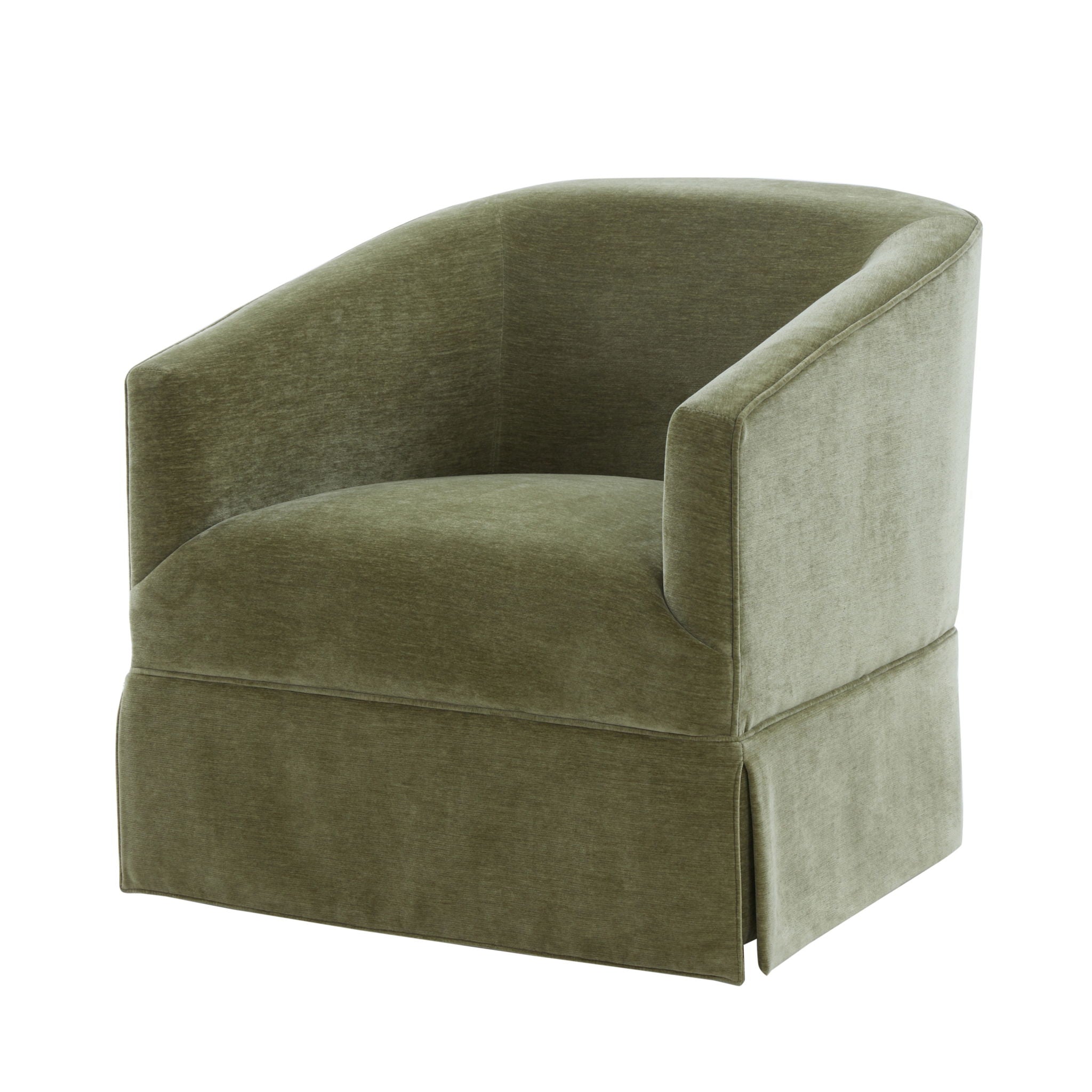Elm - Skirted Swivel Chair