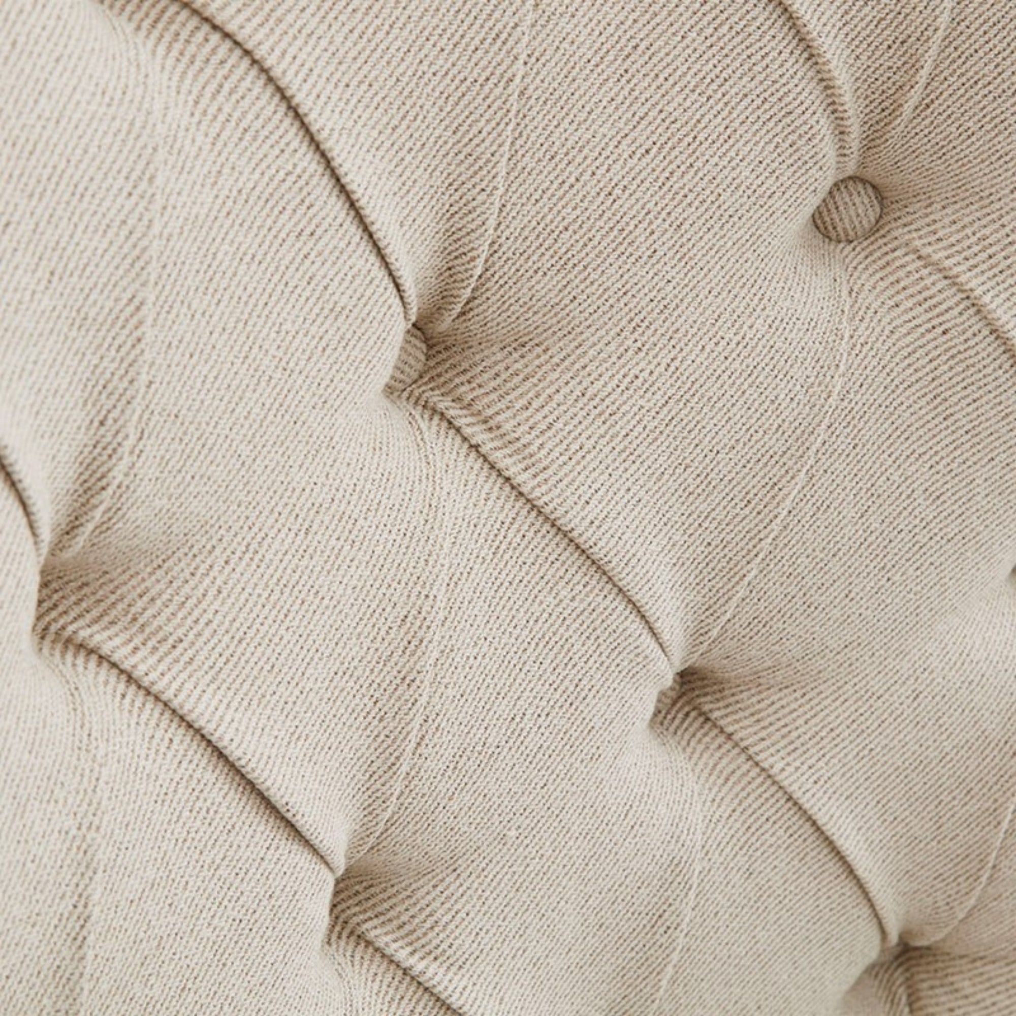 Lucas - Button Tufted Captain Accent Chair High Back - Cream