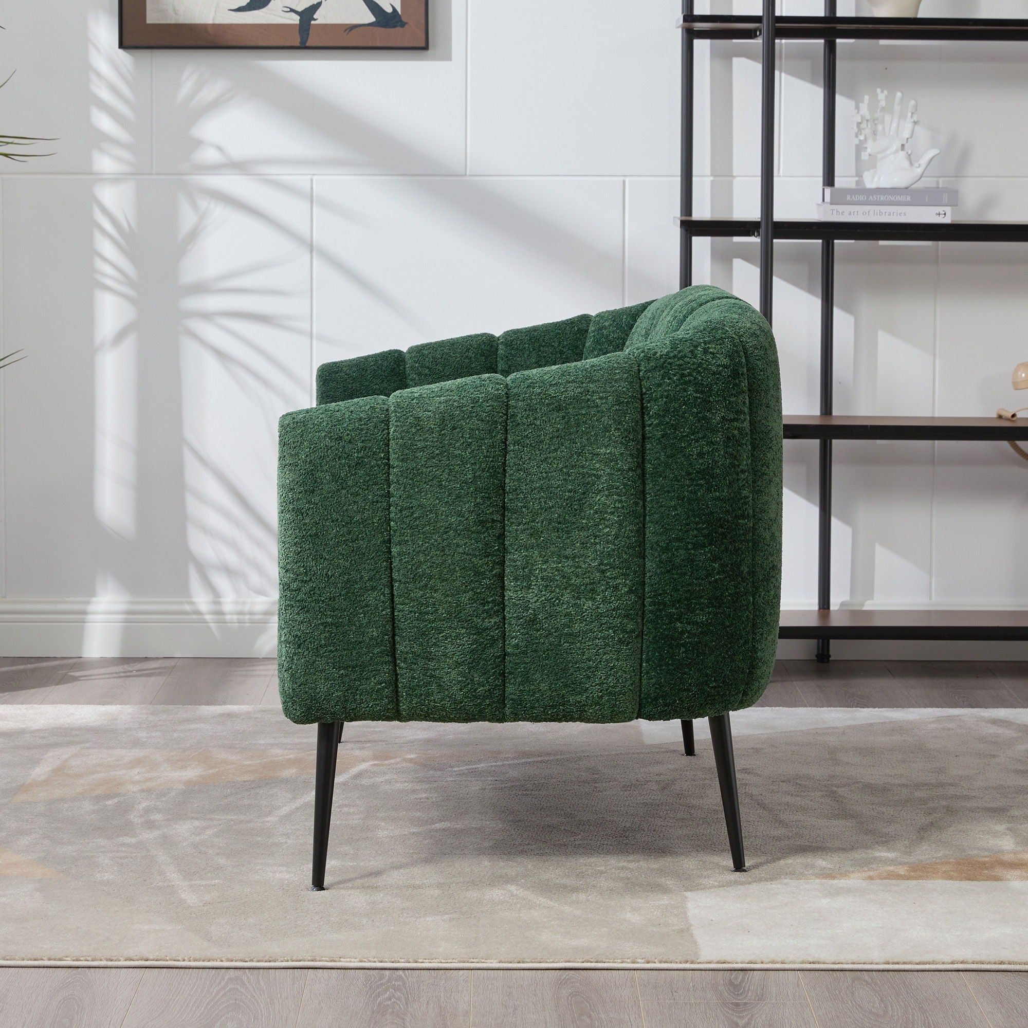 Glam Mini Loveseat, Accent Couch - Green