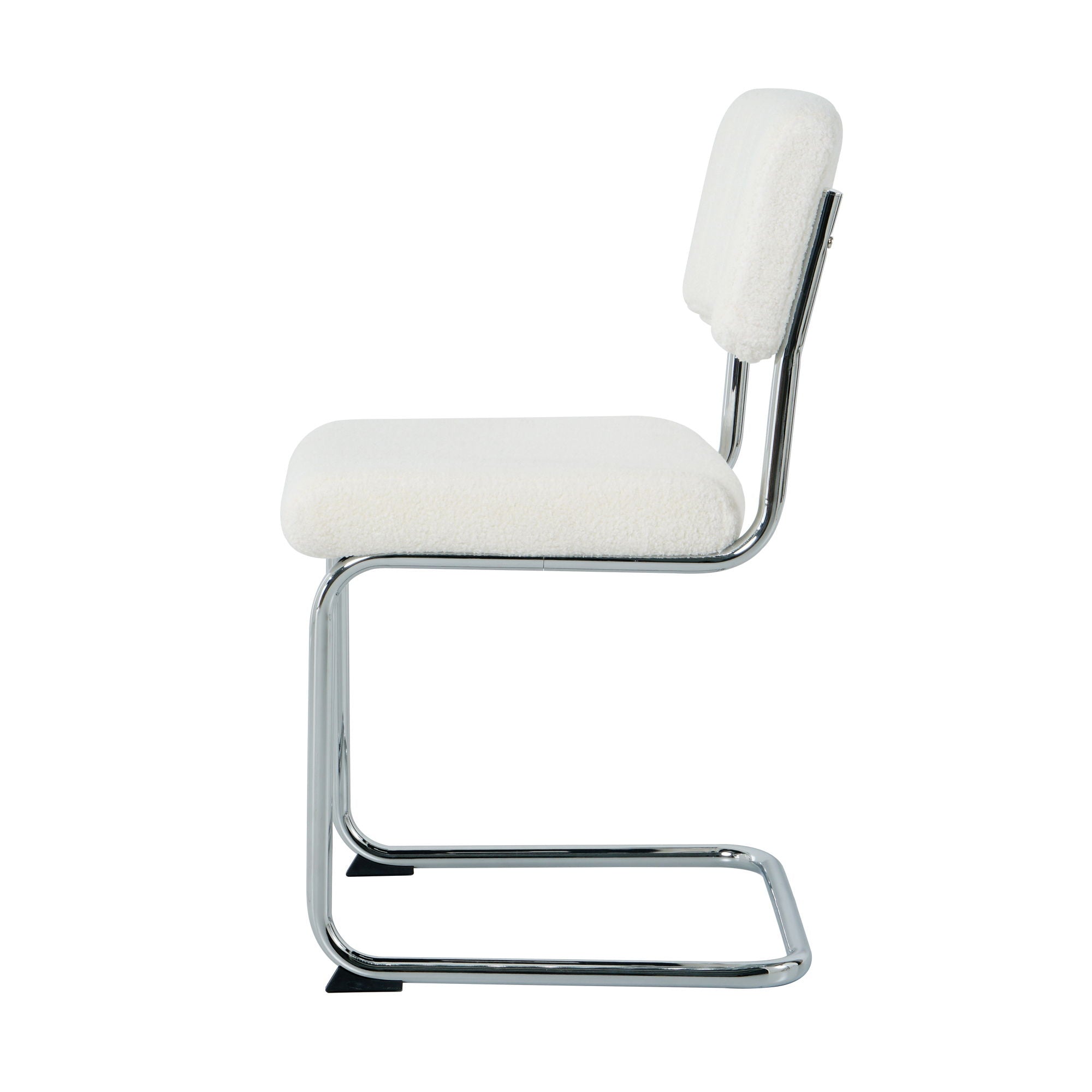 Modern Luxury Dining Chair With Metal Legs And Bow Design (Set of 4)