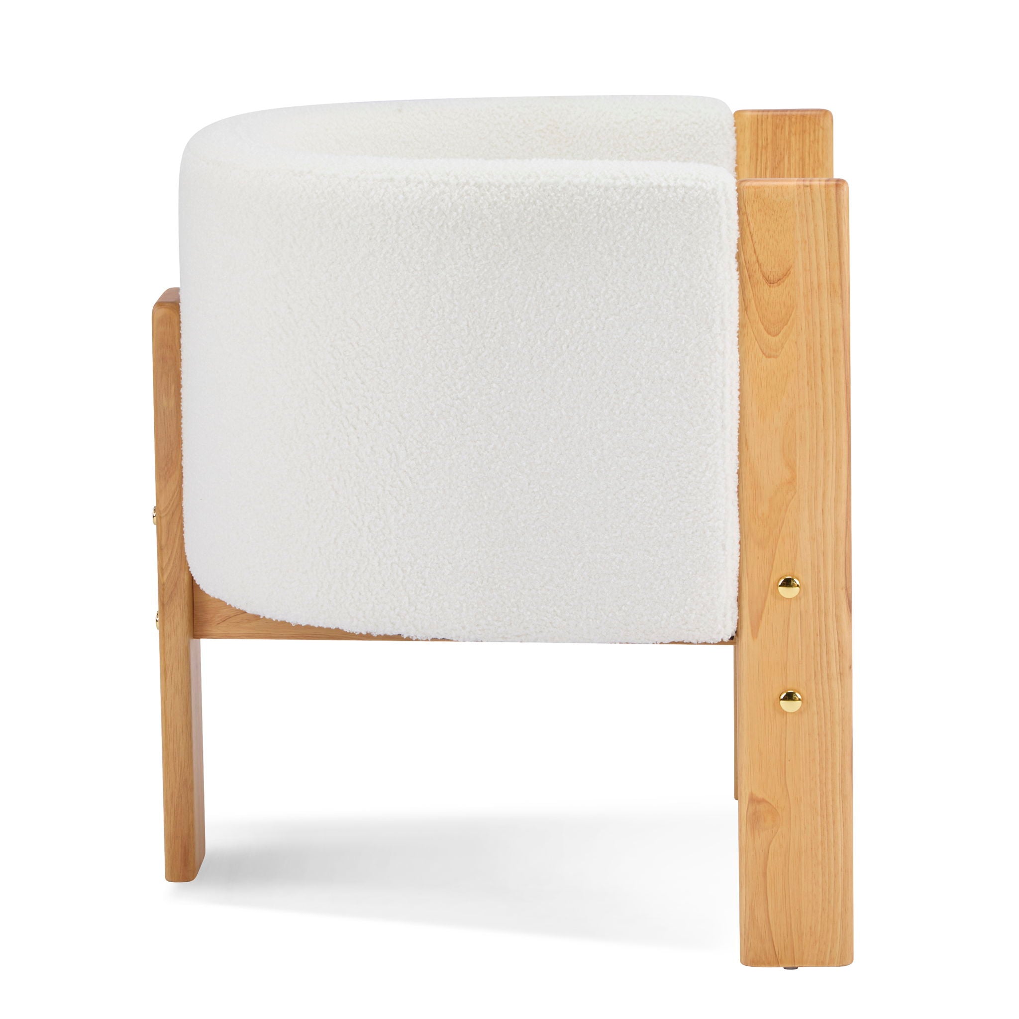 Upholstered Dining Chairs (Set of 2) - Natural / White