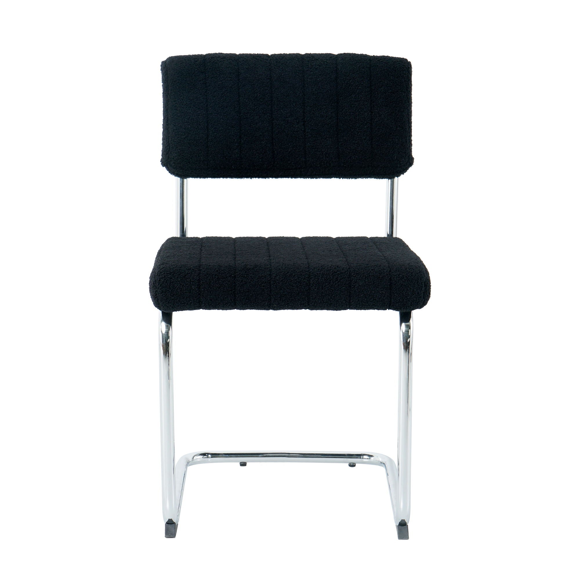 Modern Luxury Dining Chair With Metal Legs And Bow Design (Set of 4)