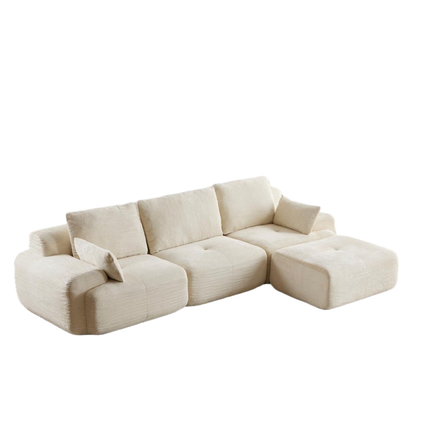 Compressed Sofa, Large Sectional Couches For Living Room - Beige