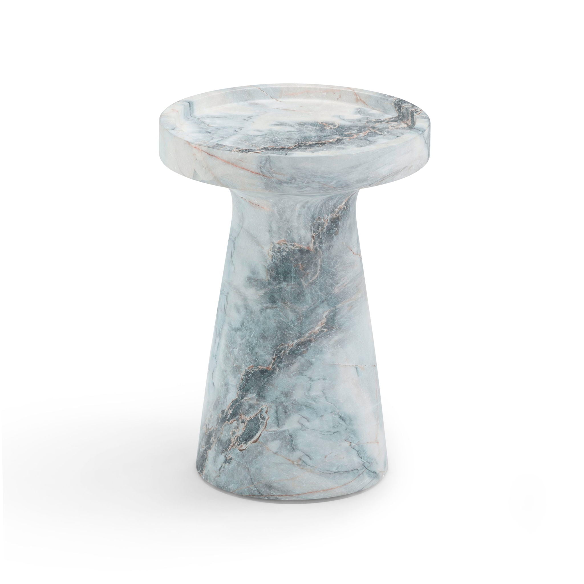 Zara - Indoor / Outdoor Side Table - Blue / White