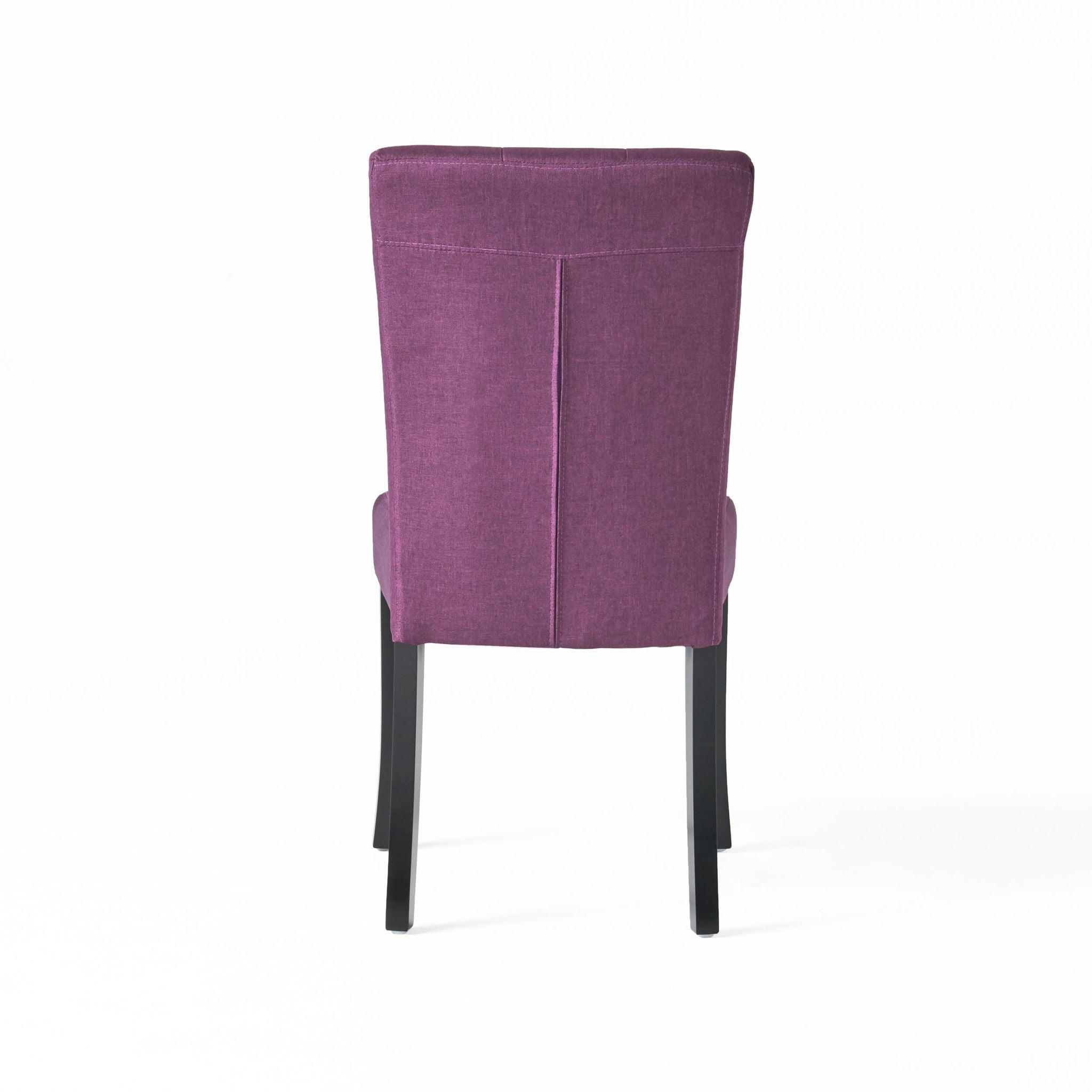 Upholstered Dining Chairs, Fabric Side Chairs, For Dining Room, Kitchen And Living Room (Set of 2) - Dark Purple