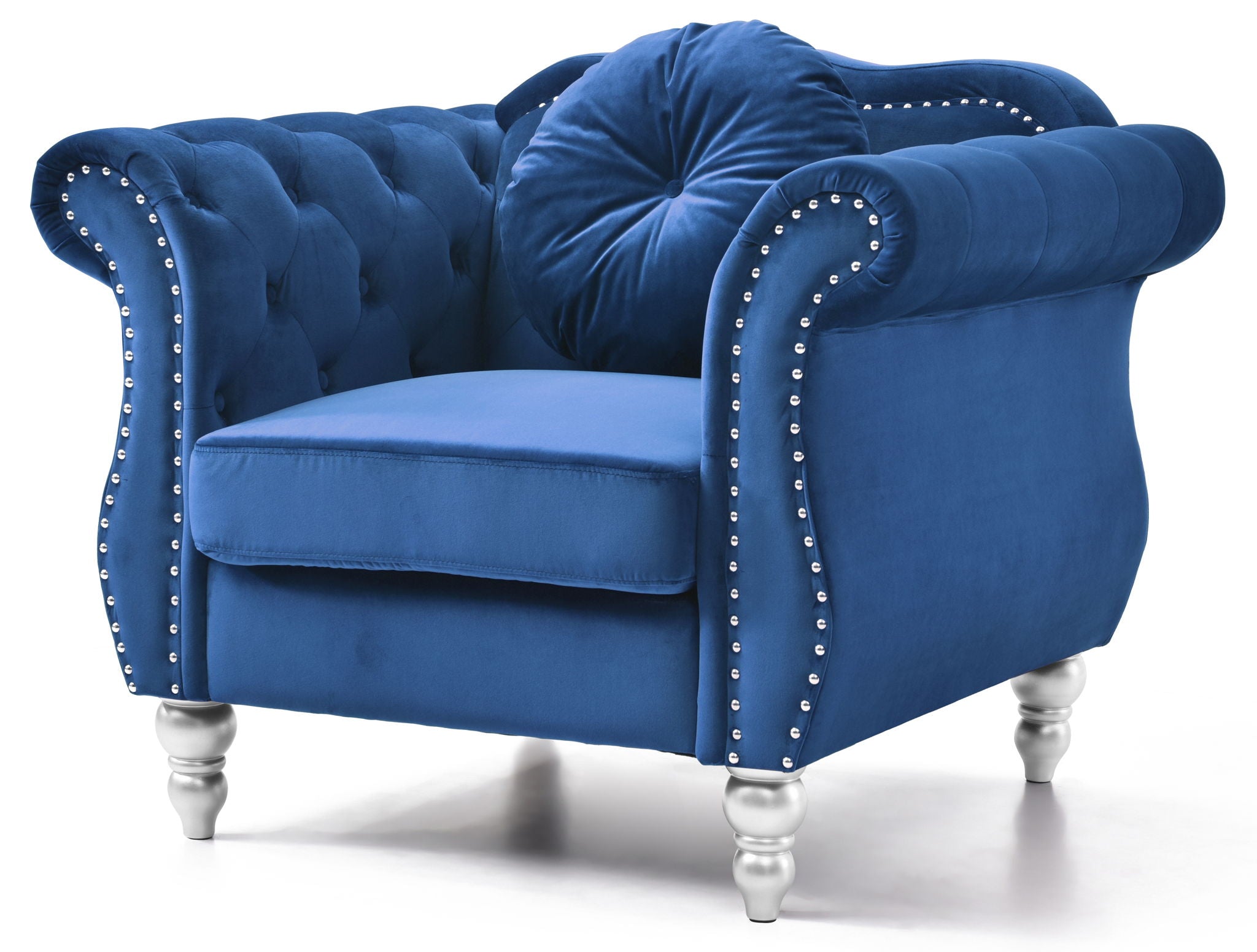 Chic Transitional Flared Arm Chair - Best Buy Furniture