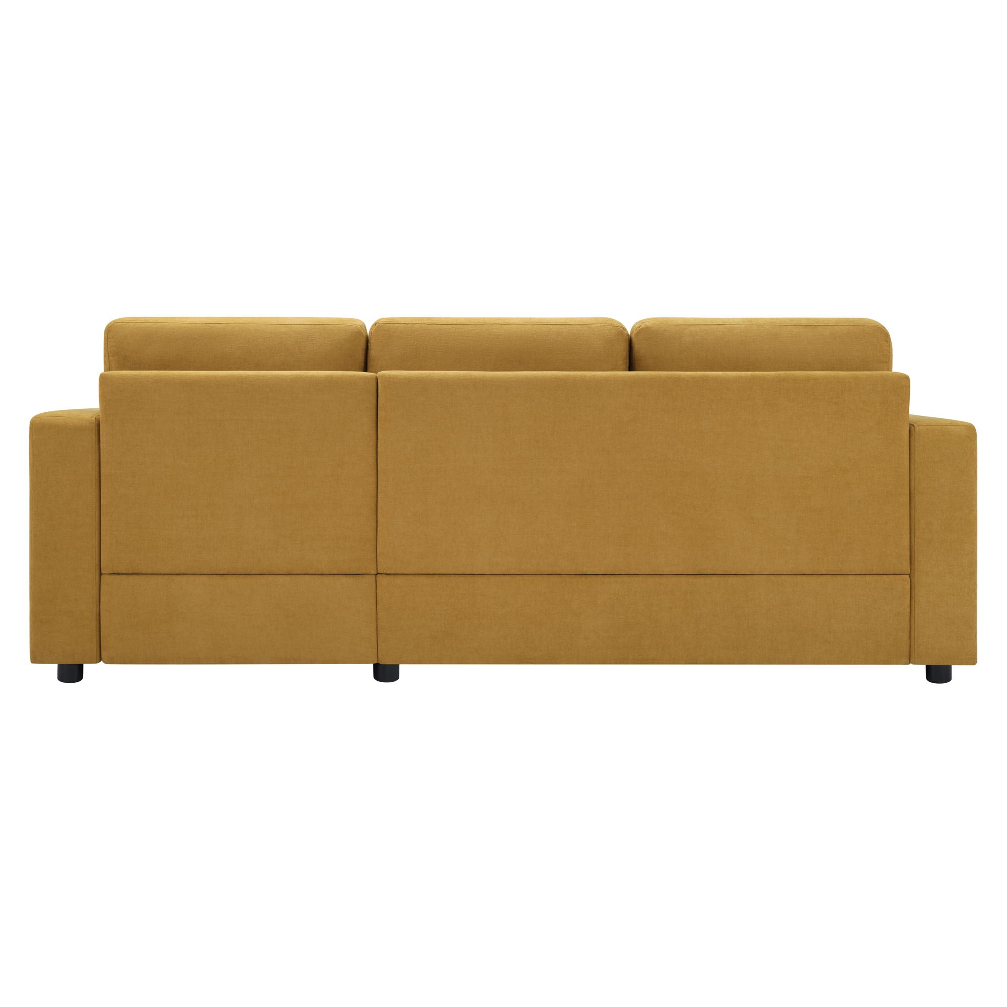 Modern L-Shaped Sectional Sofa With Curved Chaise, USB Ports, And Side Storage Pockets