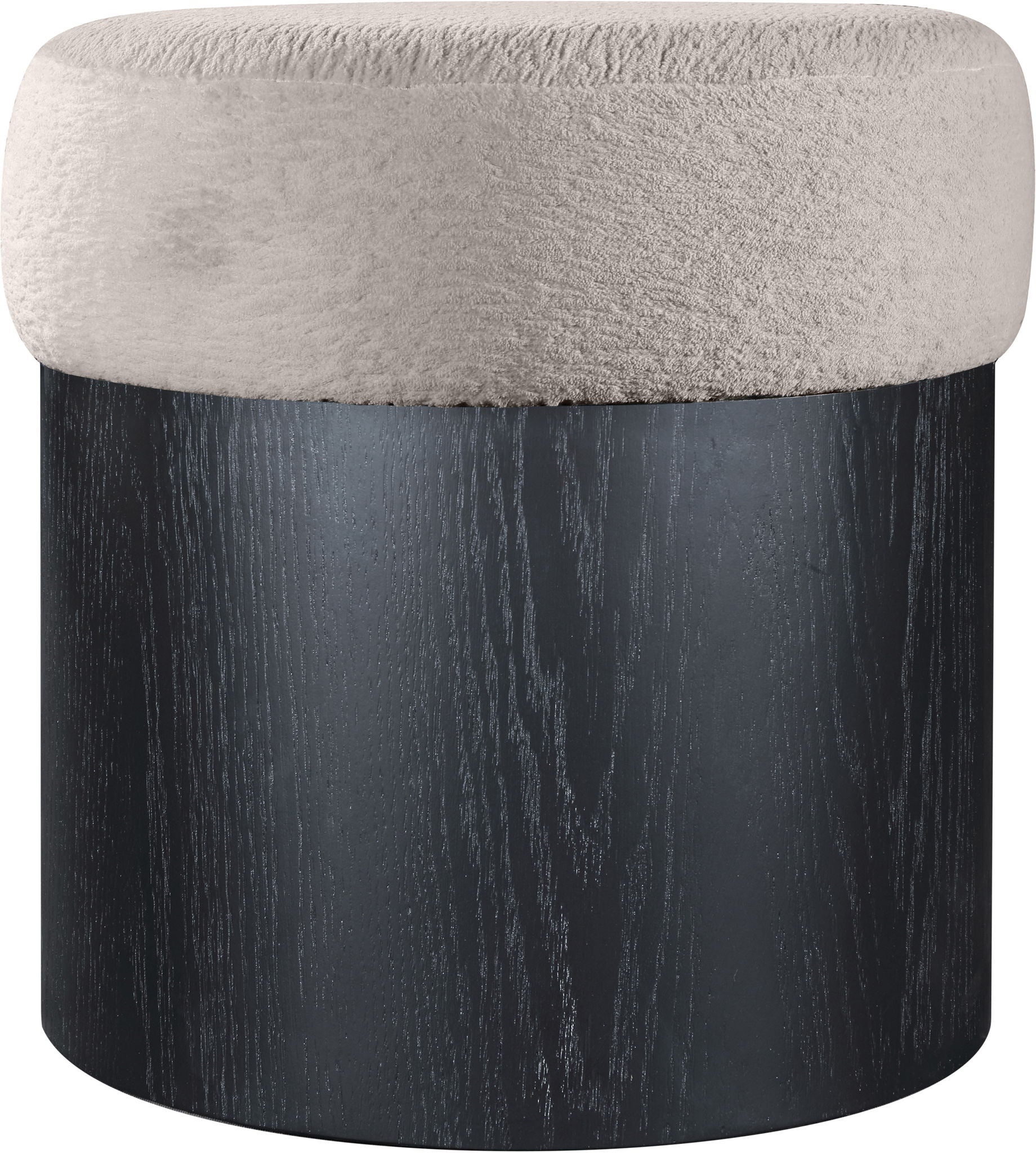 Nimes - Ottoman / Stool With Black Base