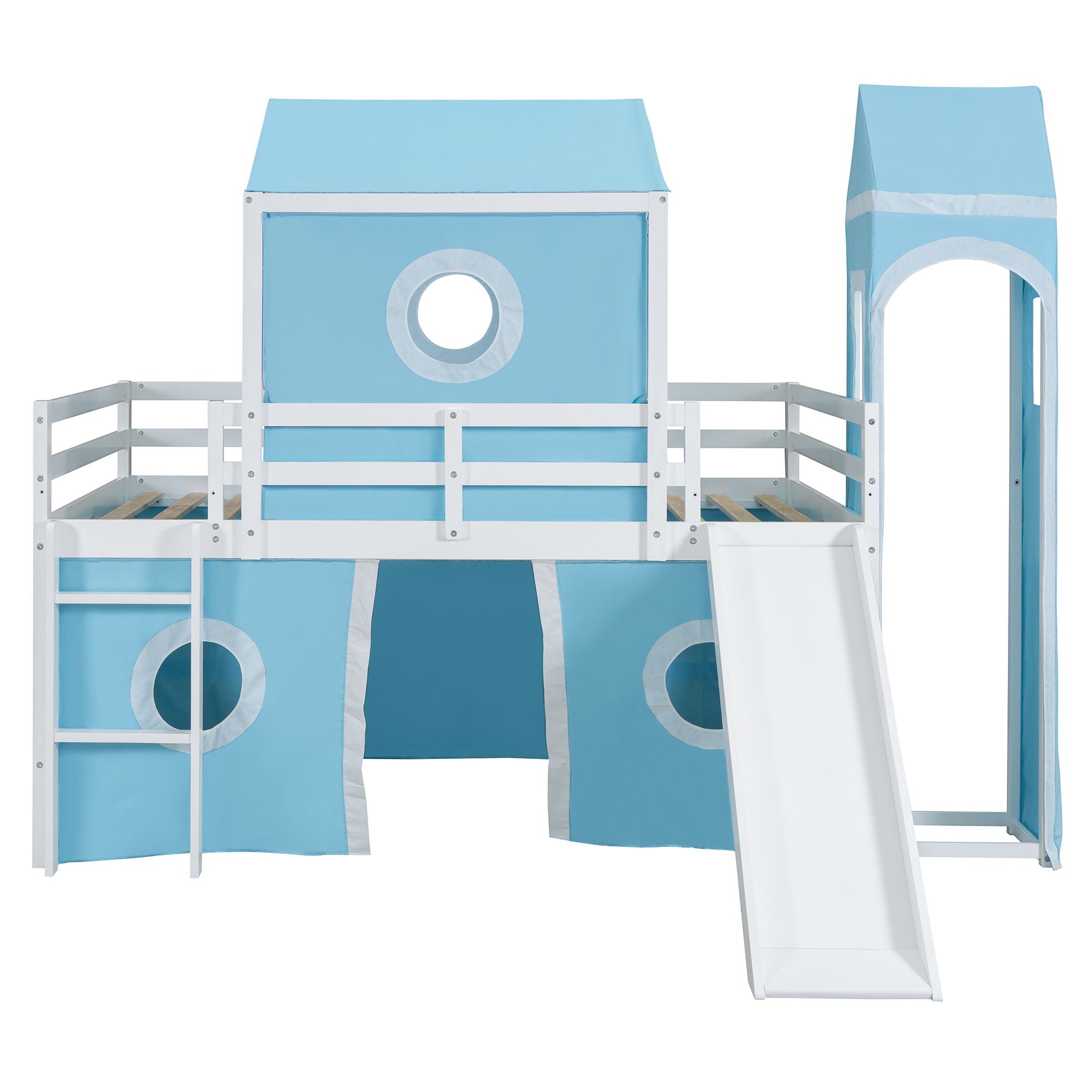 Loft Bed & Slide Tent And Tower