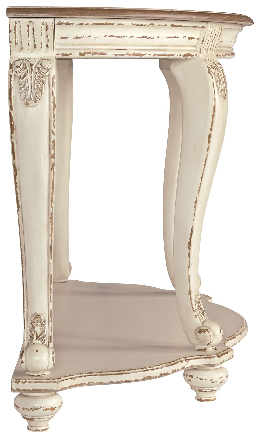 Realyn - Sofa Table - White / Brown - Best Buy Furniture