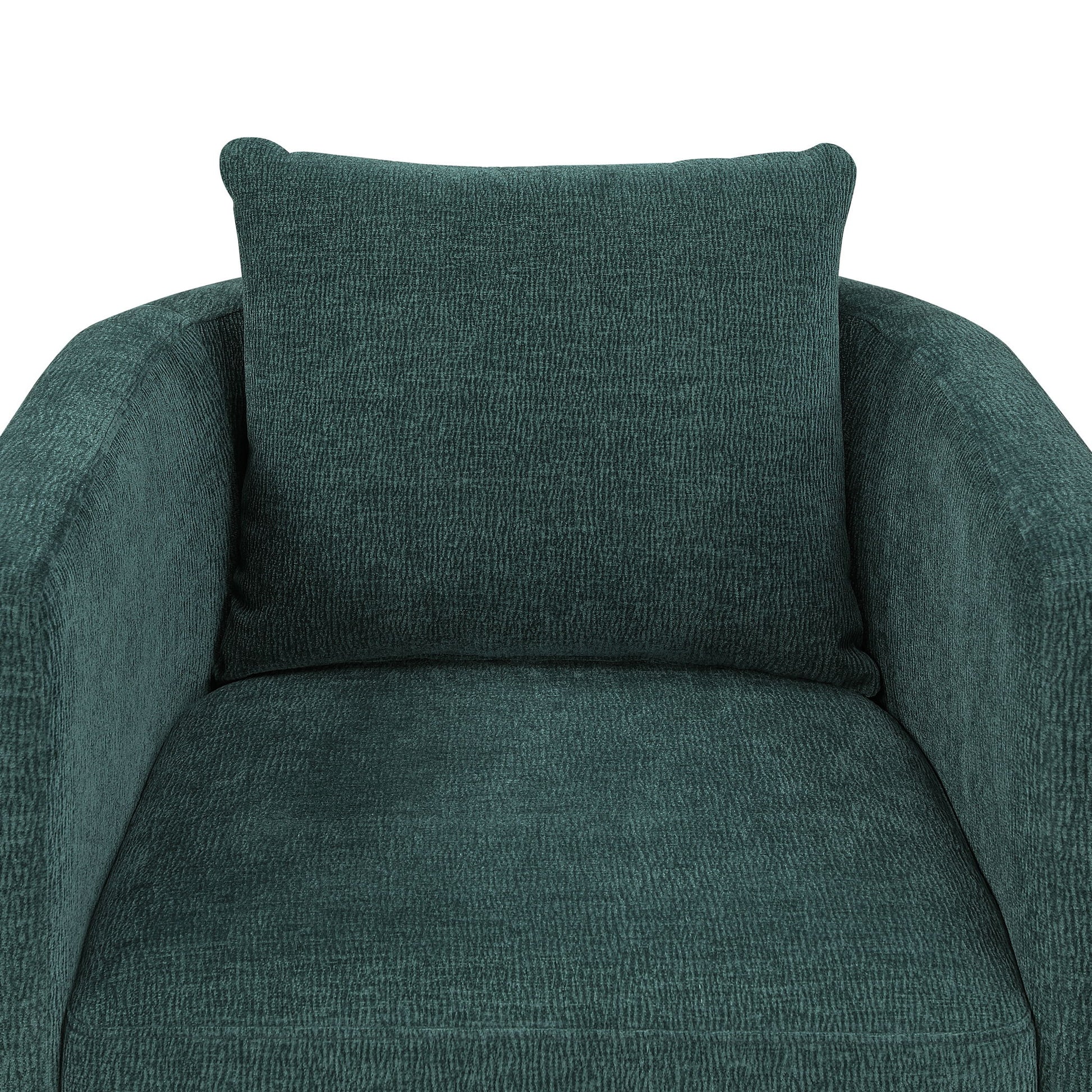 Sutton - Swivel Barrel Chair - Peacock - Best Buy Furniture