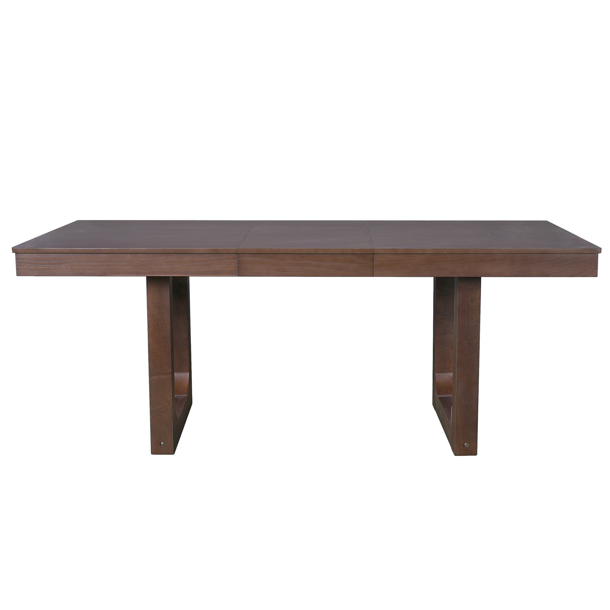 Farmhouse Wooden Kitchen Table With Removable Leaf