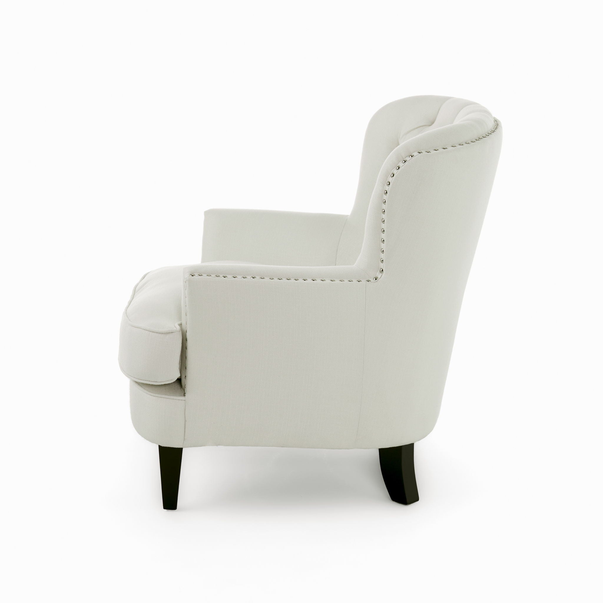 Accent Reading Chair For Living Room Bedroom - Ivory