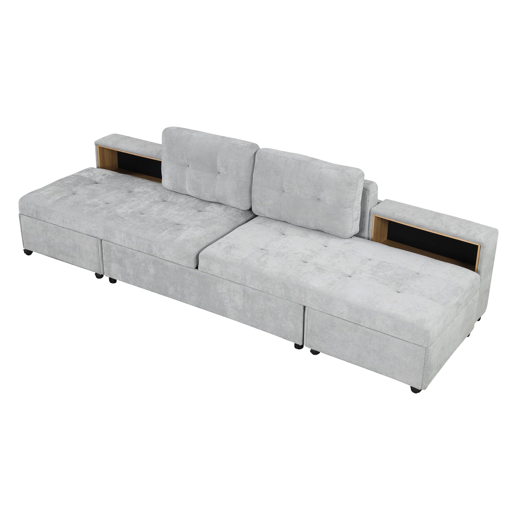 Versatile Modular Free-Combined Sofa With 2 Storage Racks