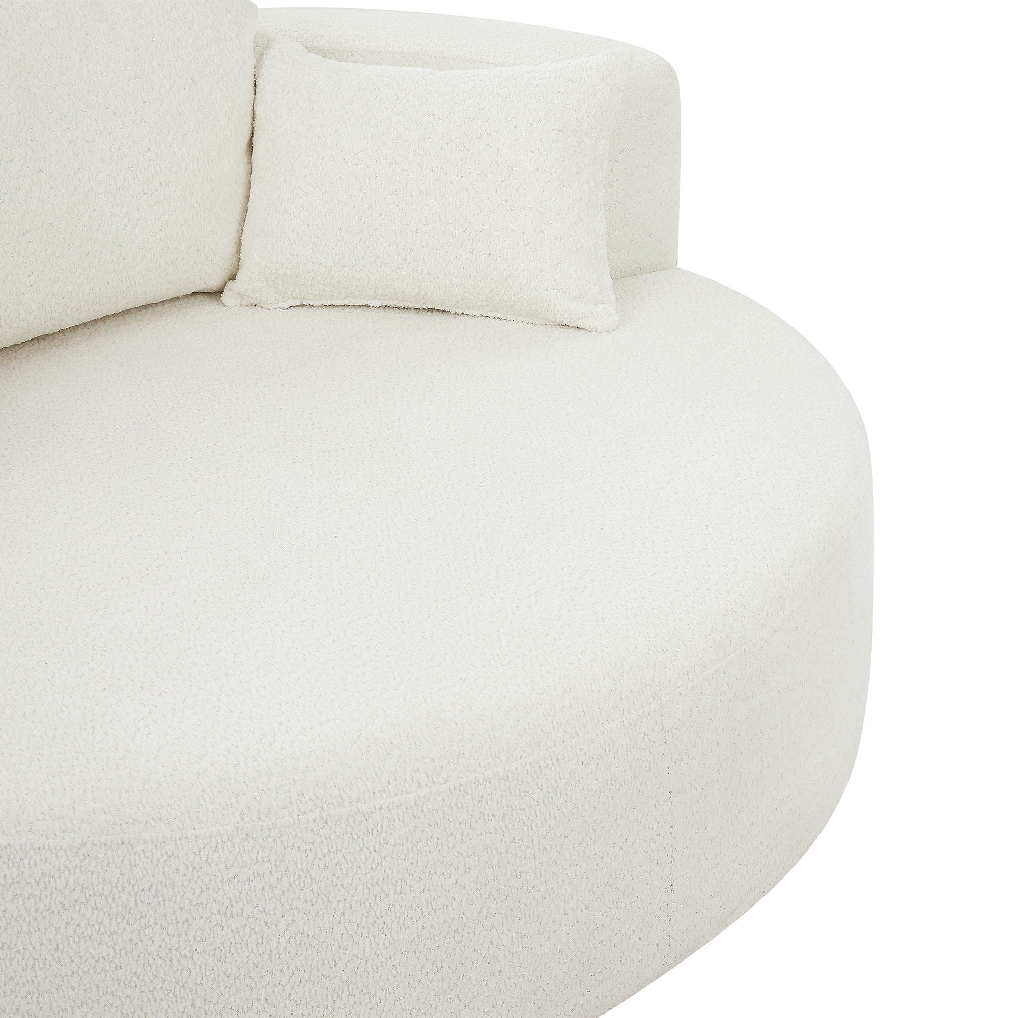 360° Swivel Chair Accent Barrel Chair With Removable Pillows