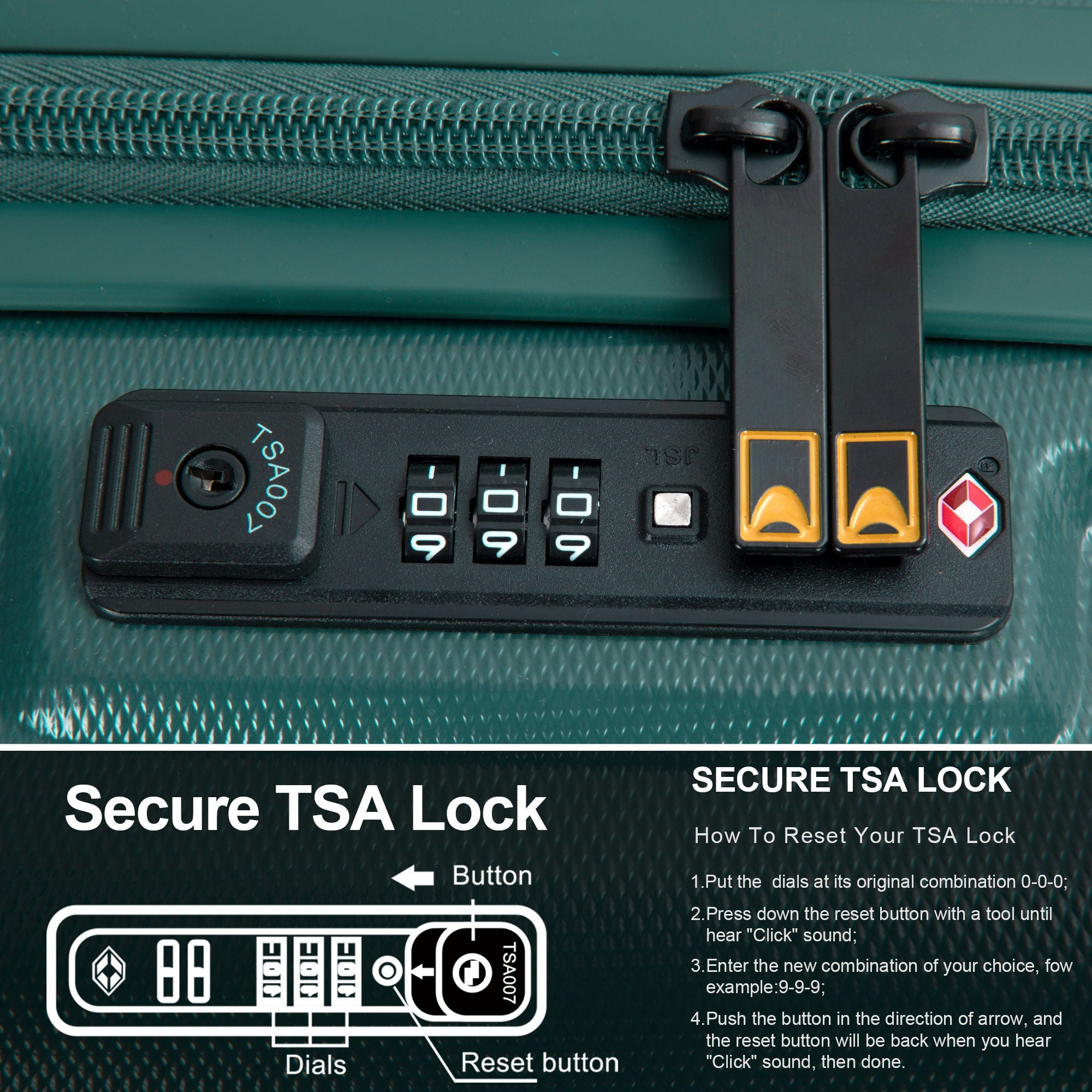 Carry On Luggage Suitcase With Tsa Approved With Wheels