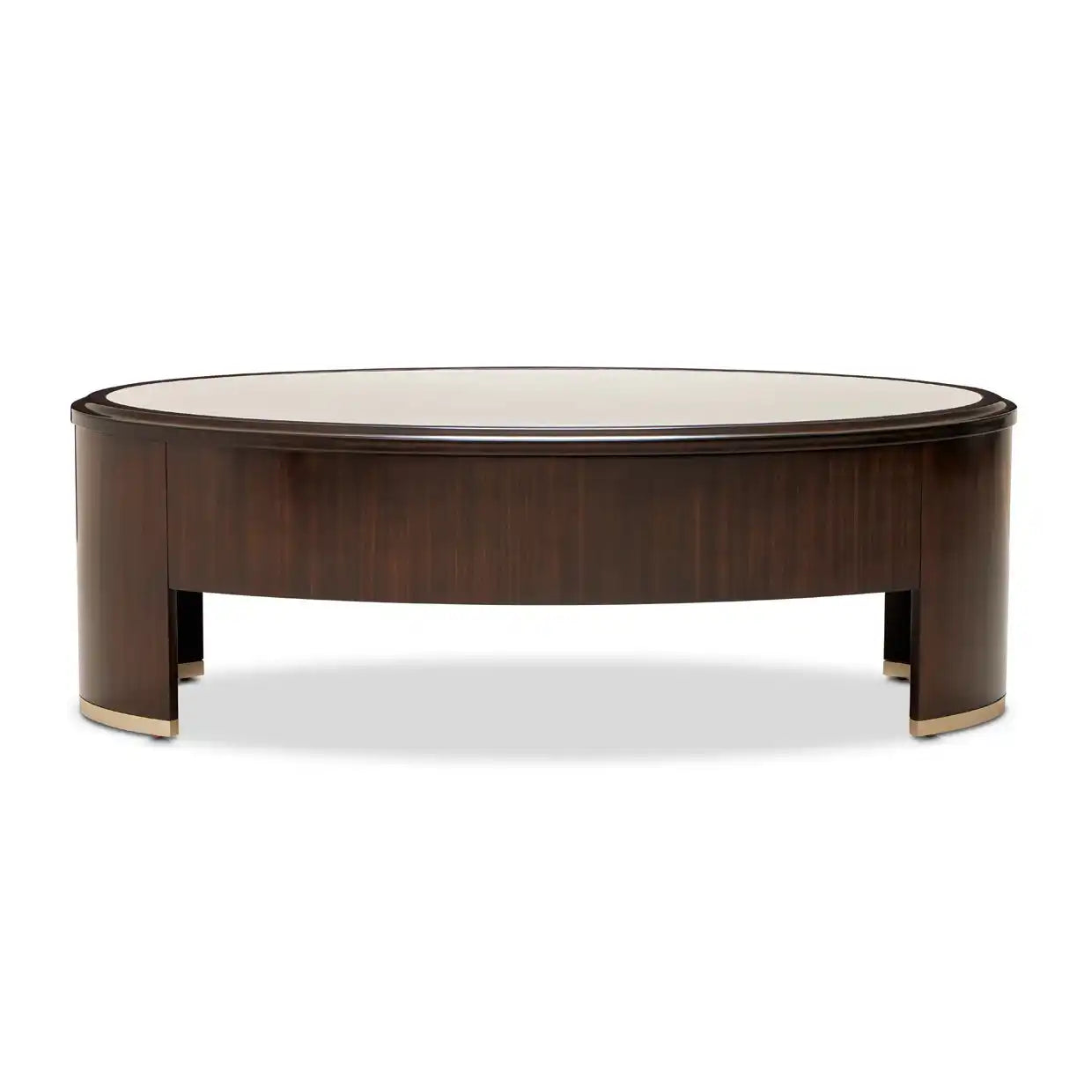Paris Chic - Oval Cocktail Table - Espresso Brown