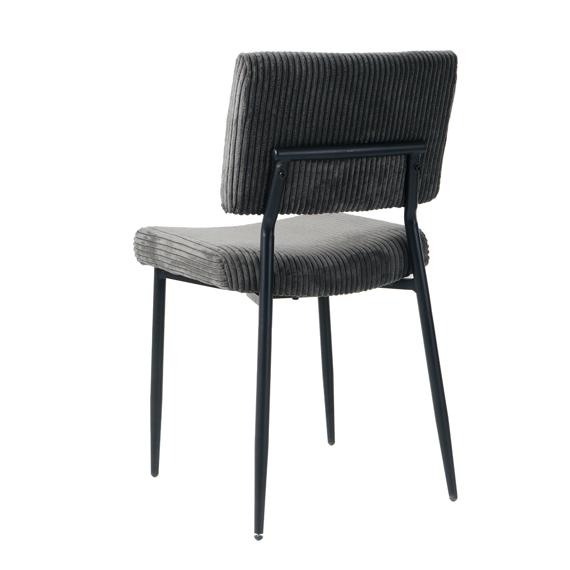 Modern Upholstered Dining Chair With Metal Legs