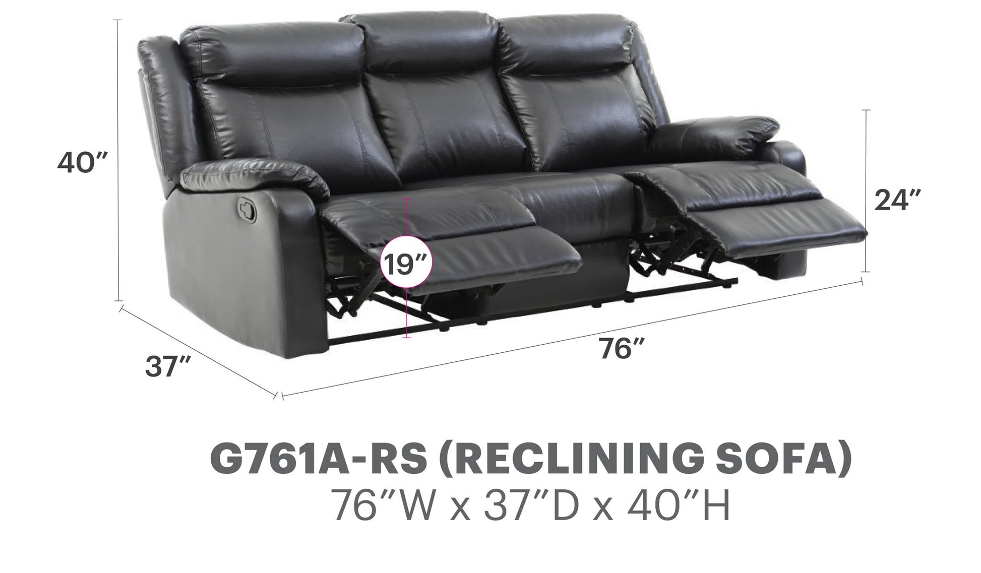 Contemporary Three Seater Sofa - Best Buy Furniture