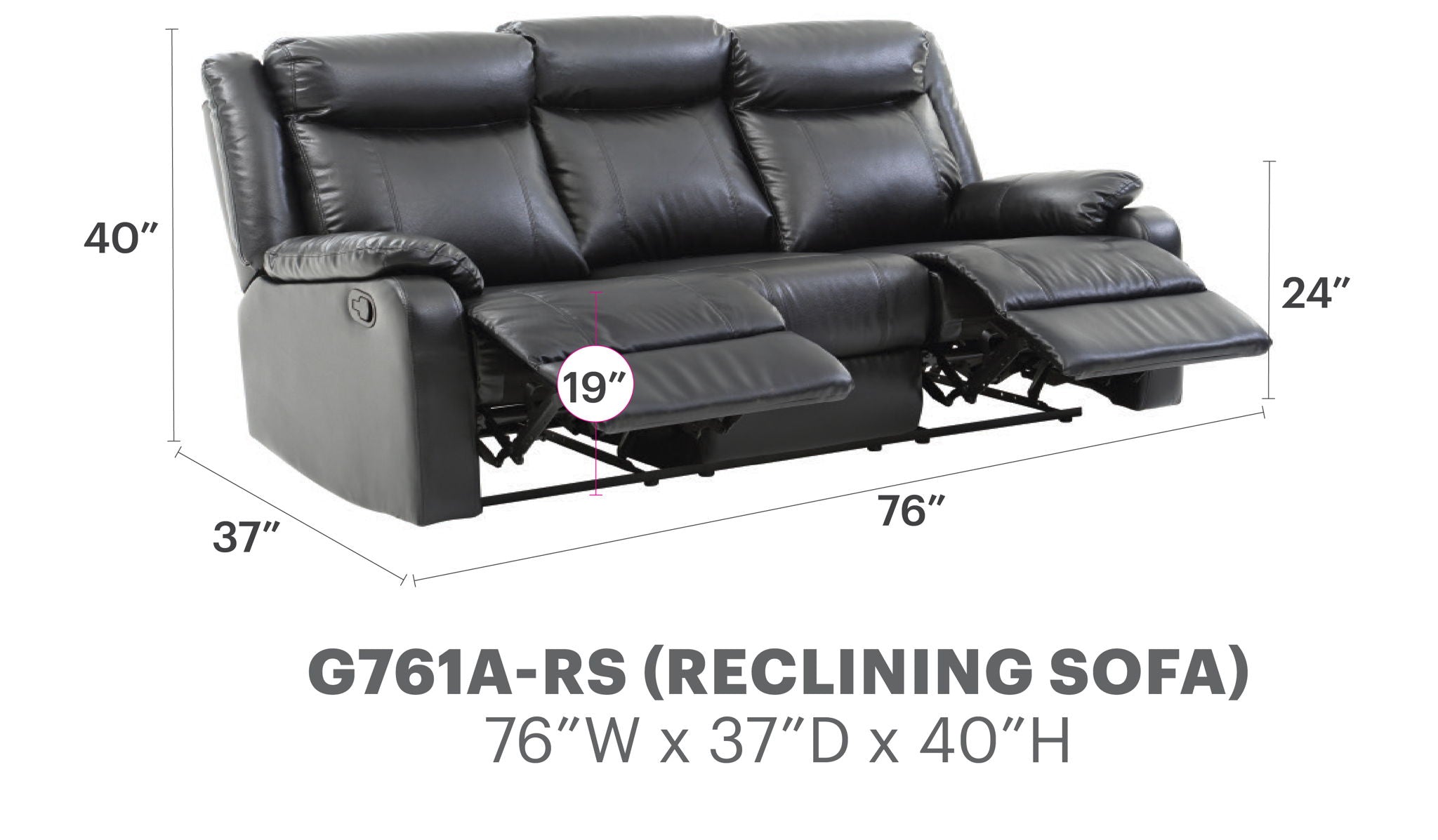 Contemporary Three Seater Sofa - Best Buy Furniture