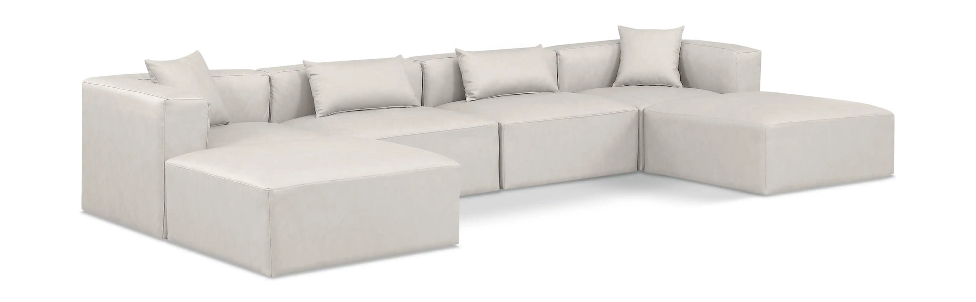 Cube - 6 Piece Modular Double Chaise Sectional - Best Buy Furniture