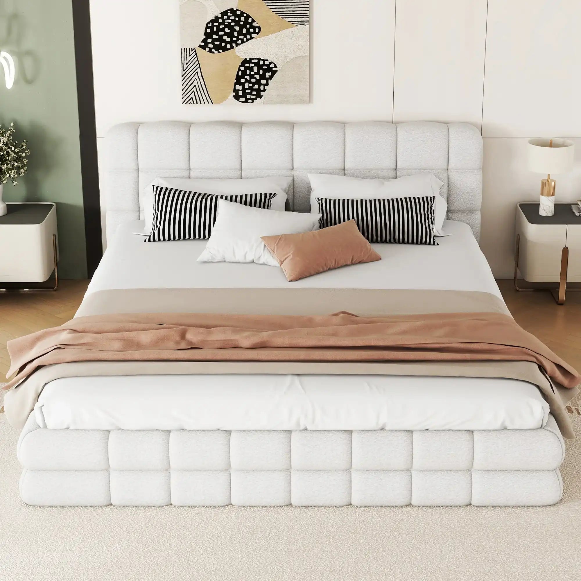 Queen bed modern frame on clearance in Philadelphia and NJ
