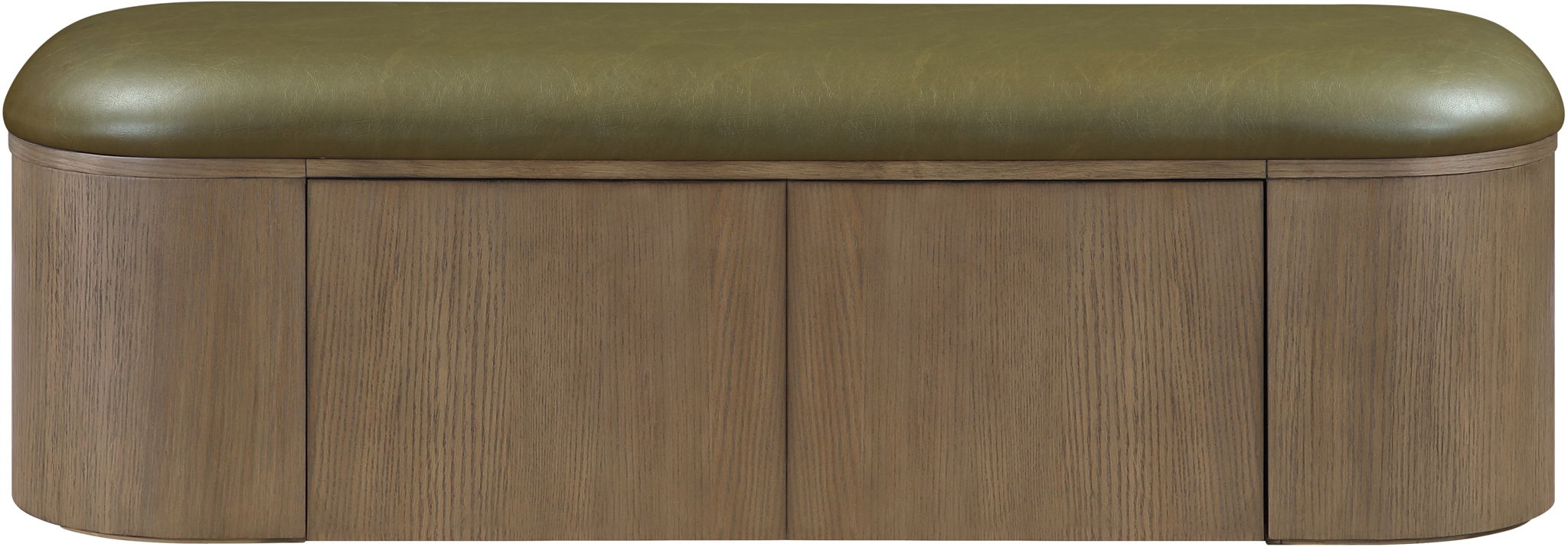 Velden - Upholstered Storage Bench With Stained Brown Base