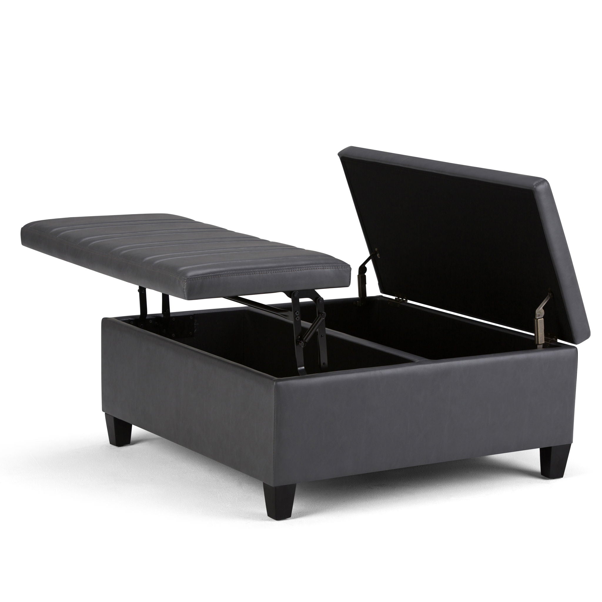 Ellis - Coffee Table Storage Ottoman Contemporary Design - Best Buy Furniture