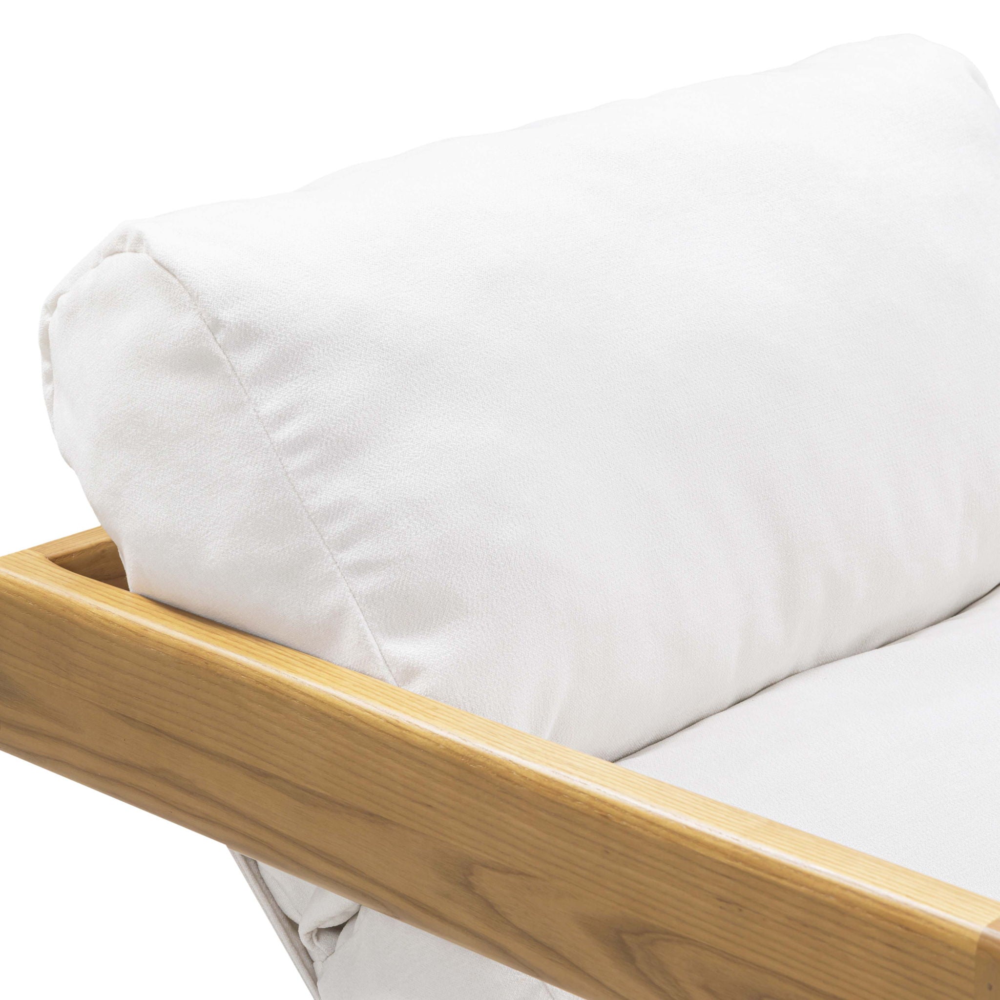 Palma - Upcycled Fabric Accent Chair - Cream