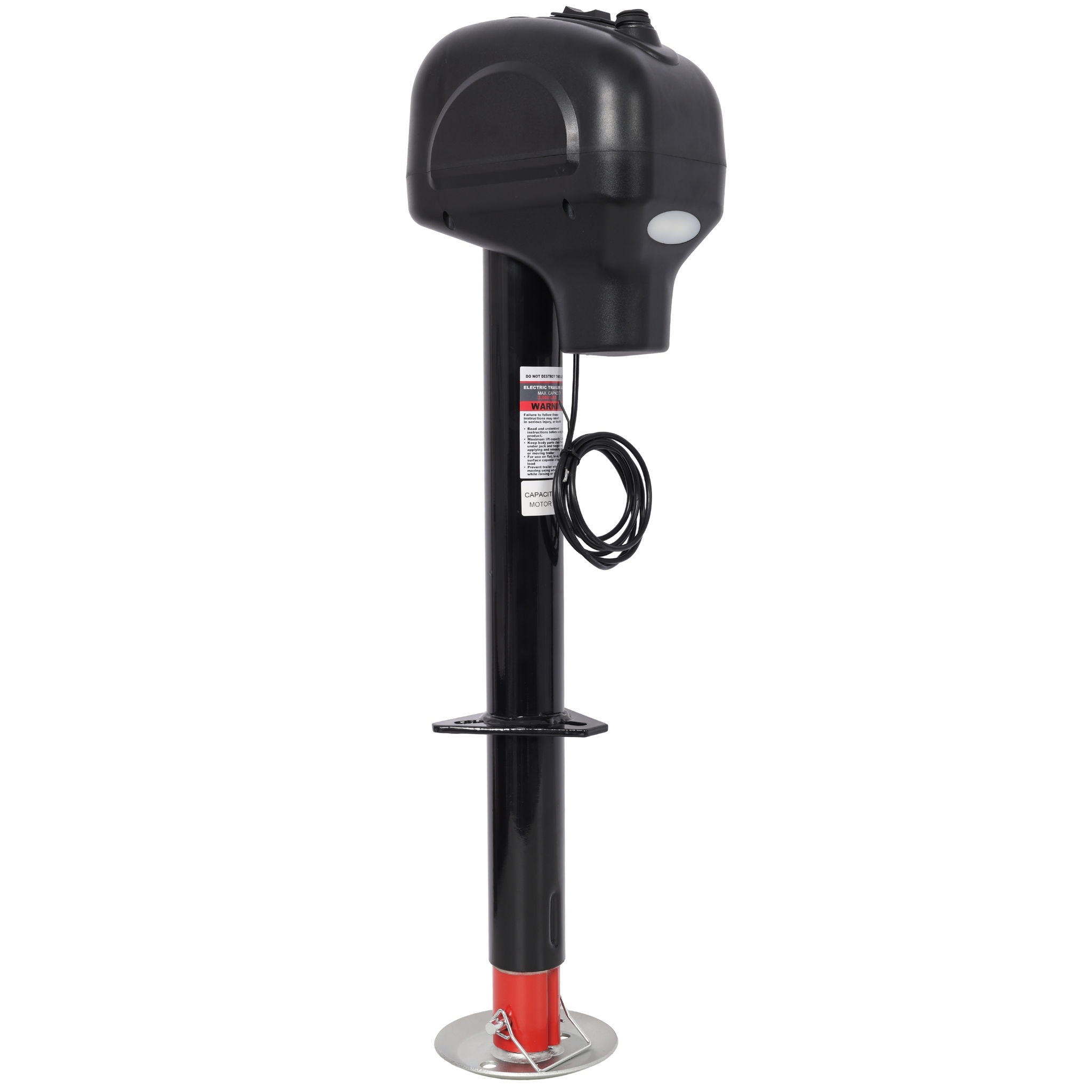 Electric Power Tongue Jack 3500Lbs Capacity With Waterproof Cover For RV Trailer & Camper, 12V Dc - Black