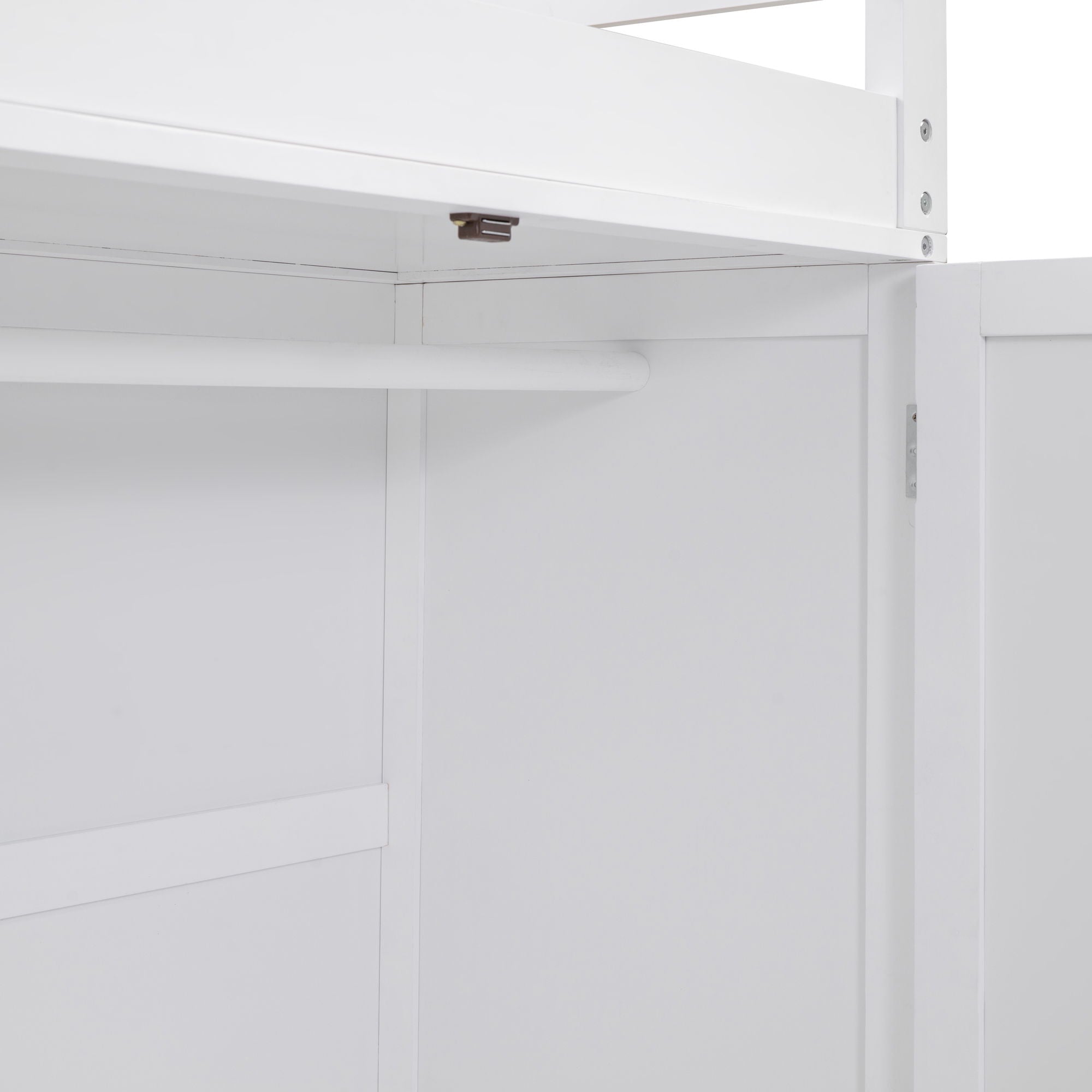 Loft Bed With Drawers, Desk, And Wardrobe
