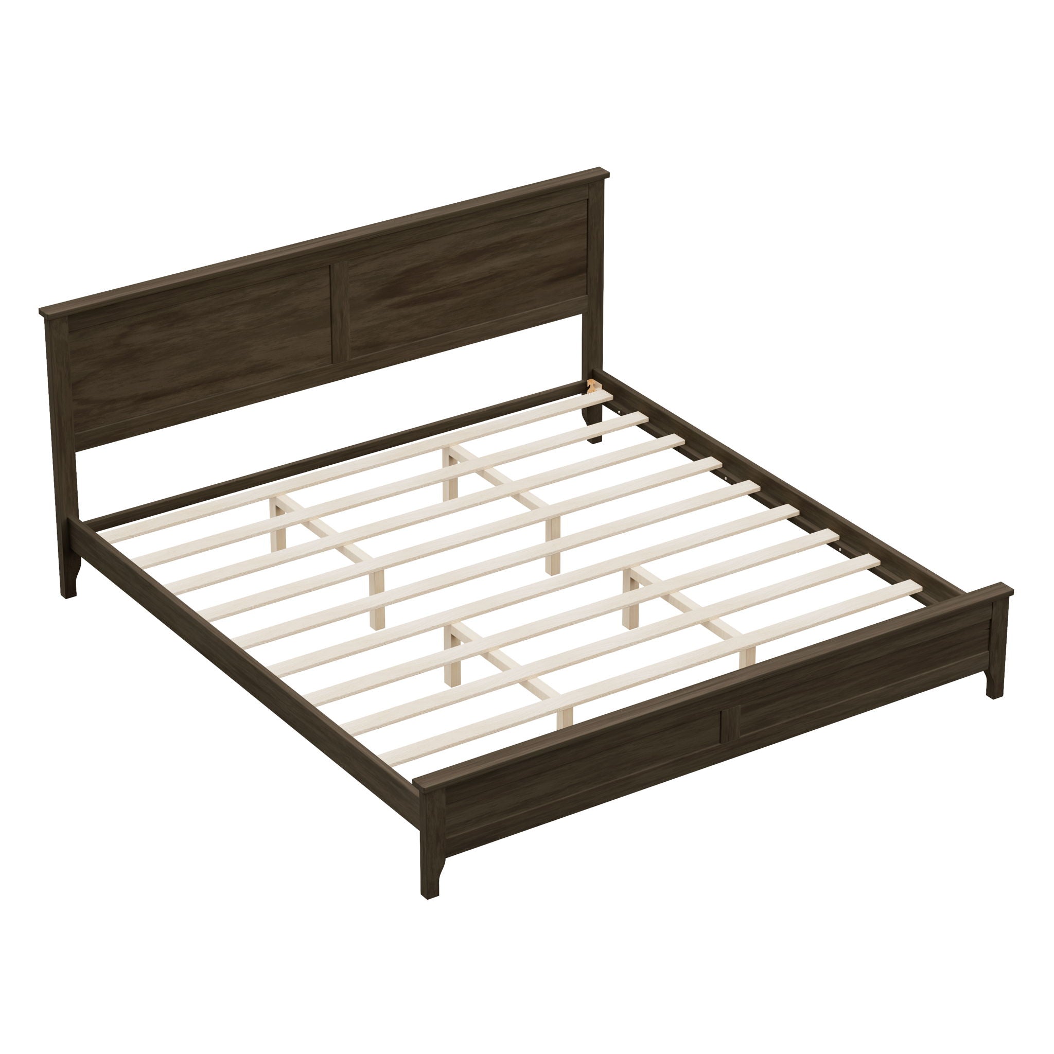 Modern Solid Wood Platform Bed