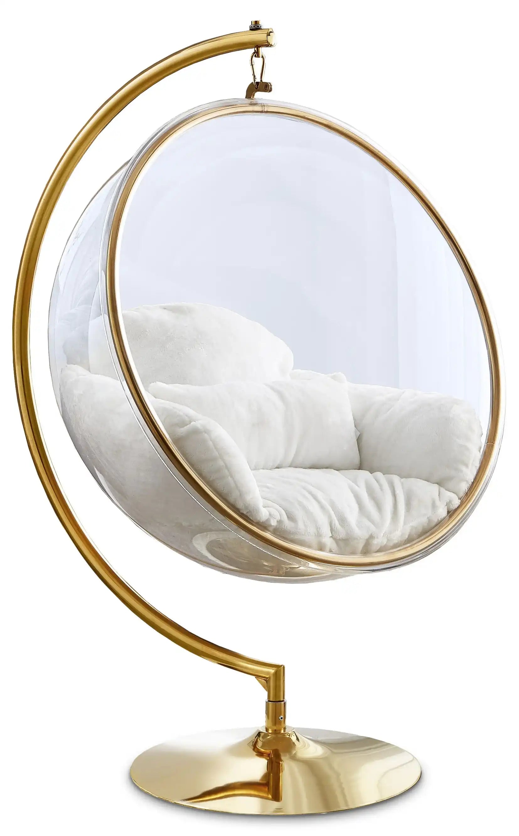 Luna - Swing Accent Chair - White - Best Buy Furniture