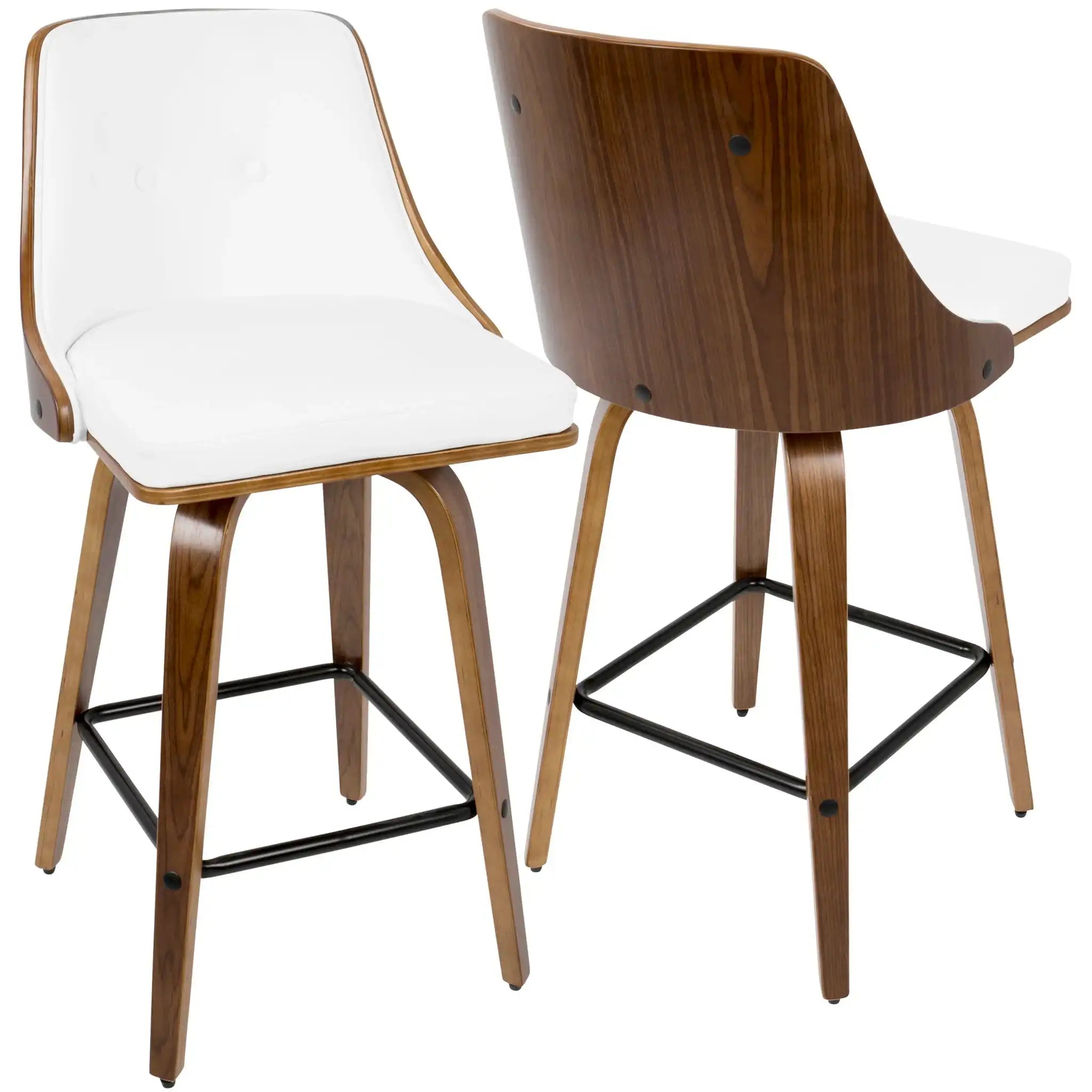 Gianna - Mid Century Modern Counter Stool (Set of 2)