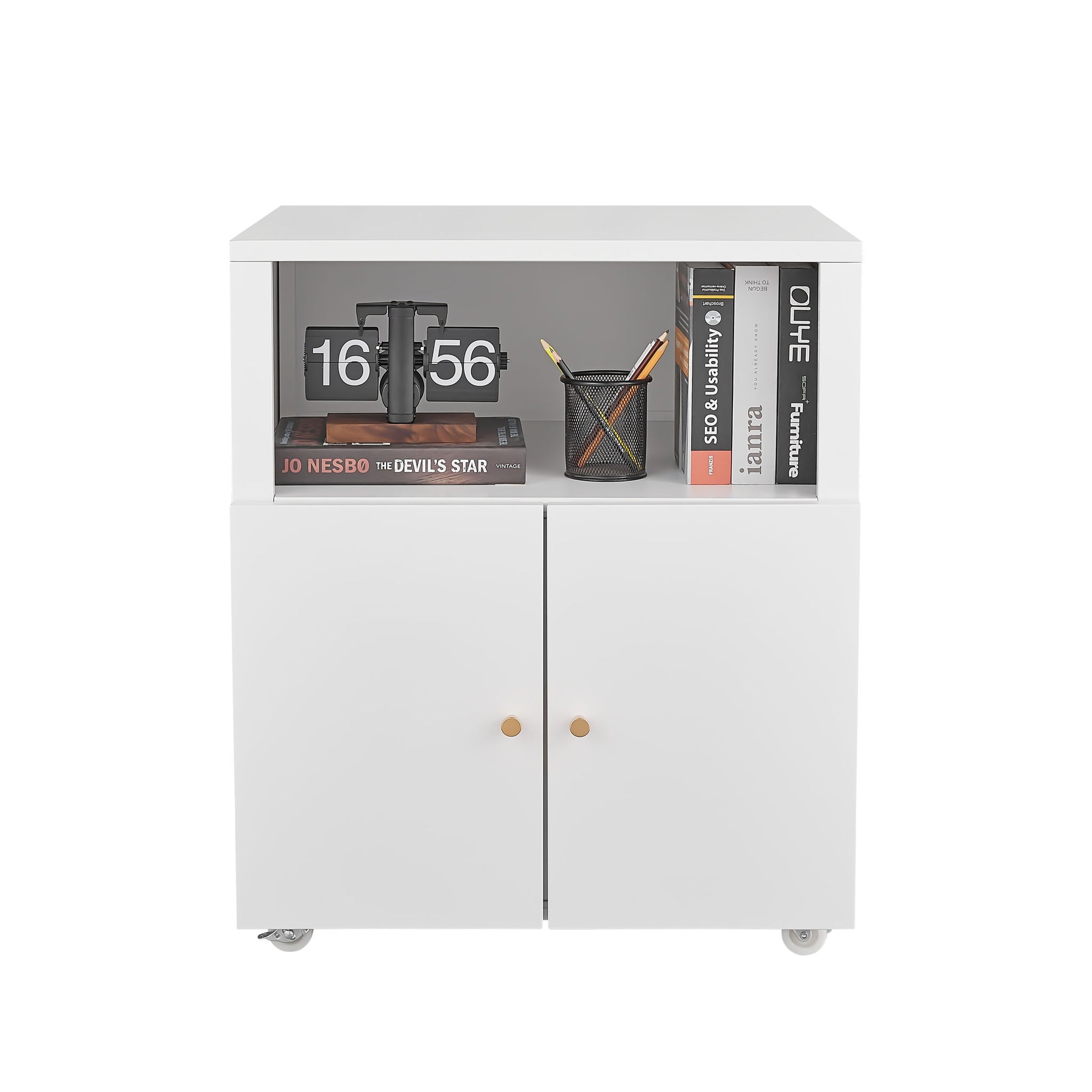 Home Office Printer Stand With Wheels And File Cabinet - Best Buy Furniture