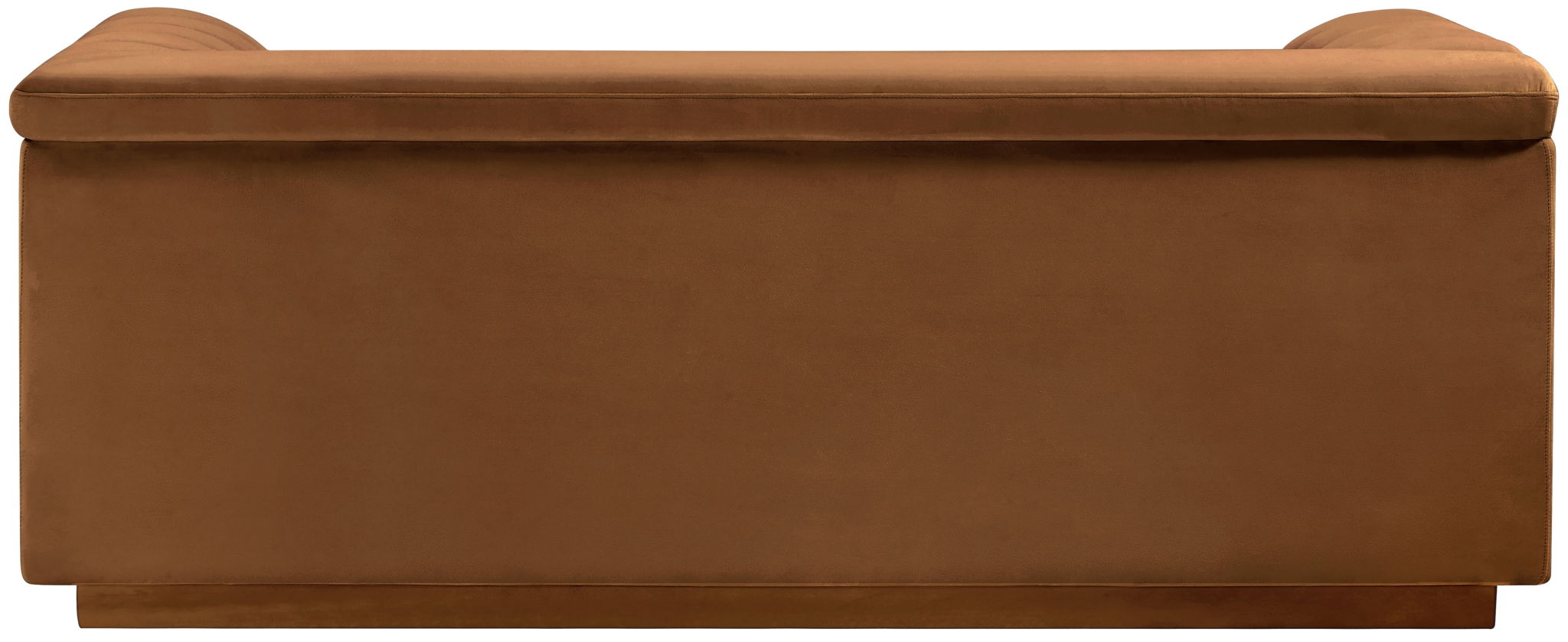 Cascade - Velvet Loveseat - Saddle