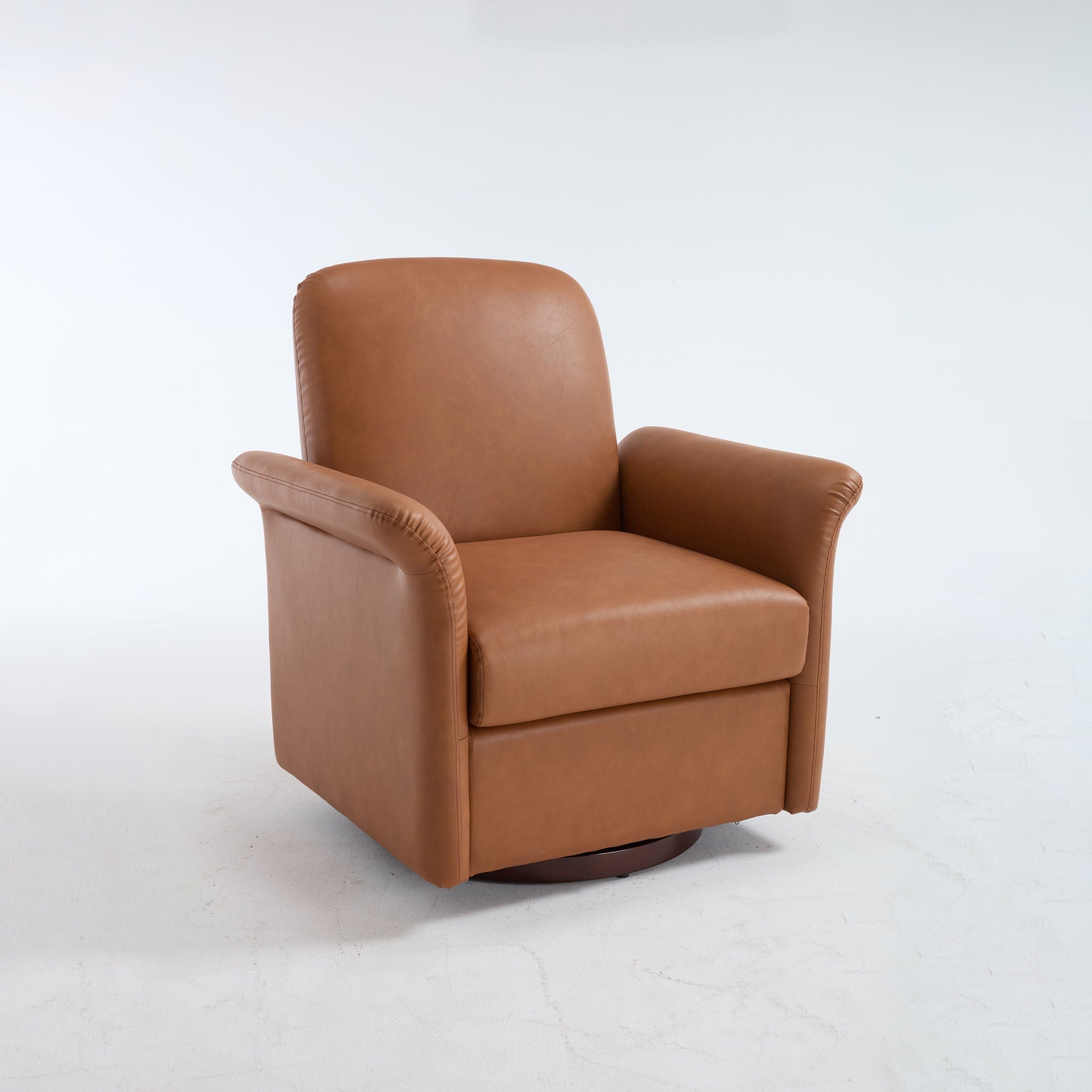 Modern Swivel Barrel Accent Chair With Base