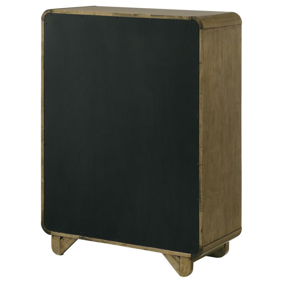 Amsbury - 5-Drawer Chest Of Drawers - Nutmeg - Best Buy Furniture