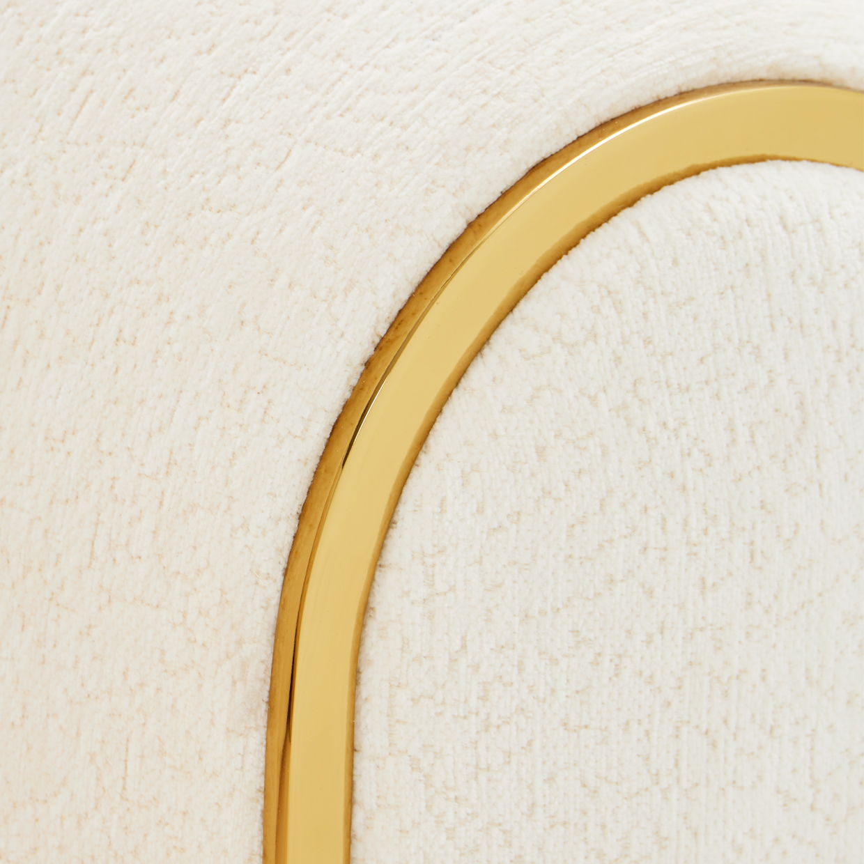 Sassani - Loveseat - Crepe / Gold