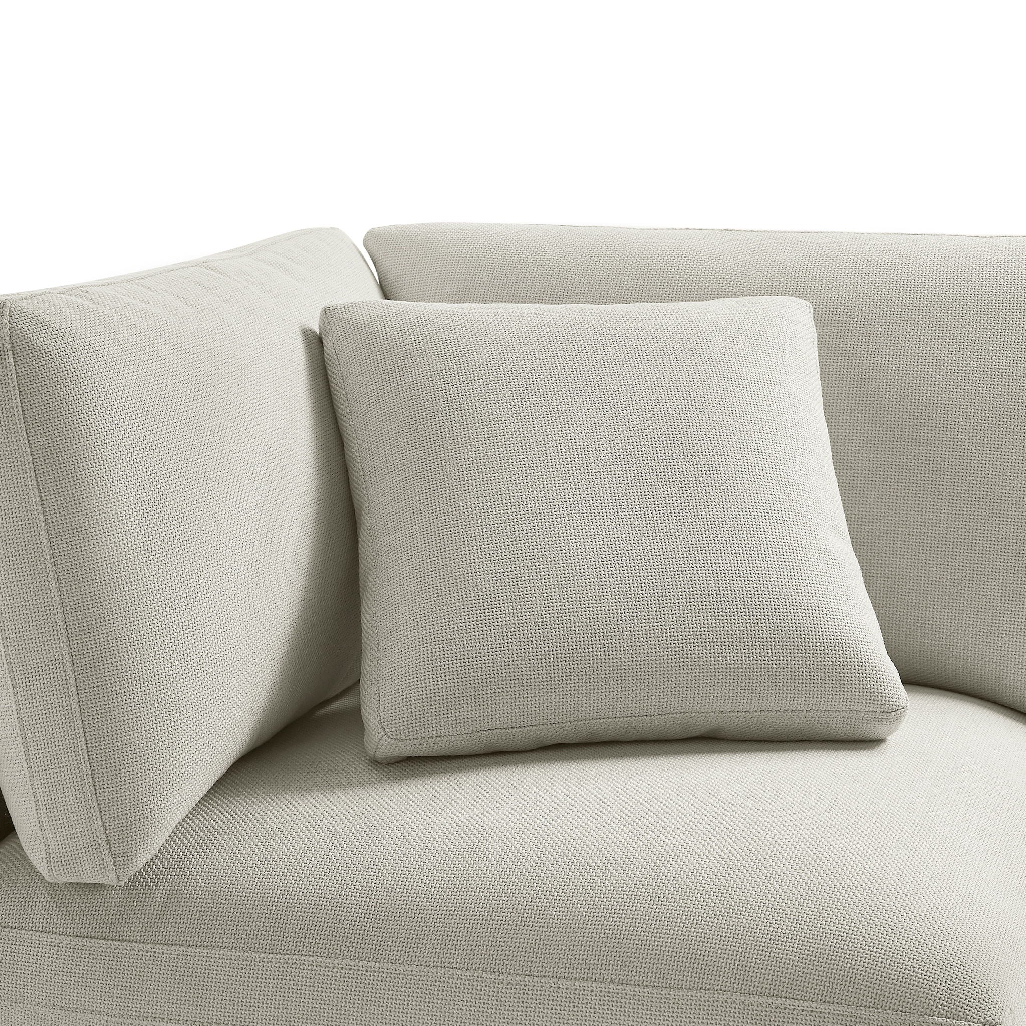 Cassandra - Corner Wedge Chair - Beige
