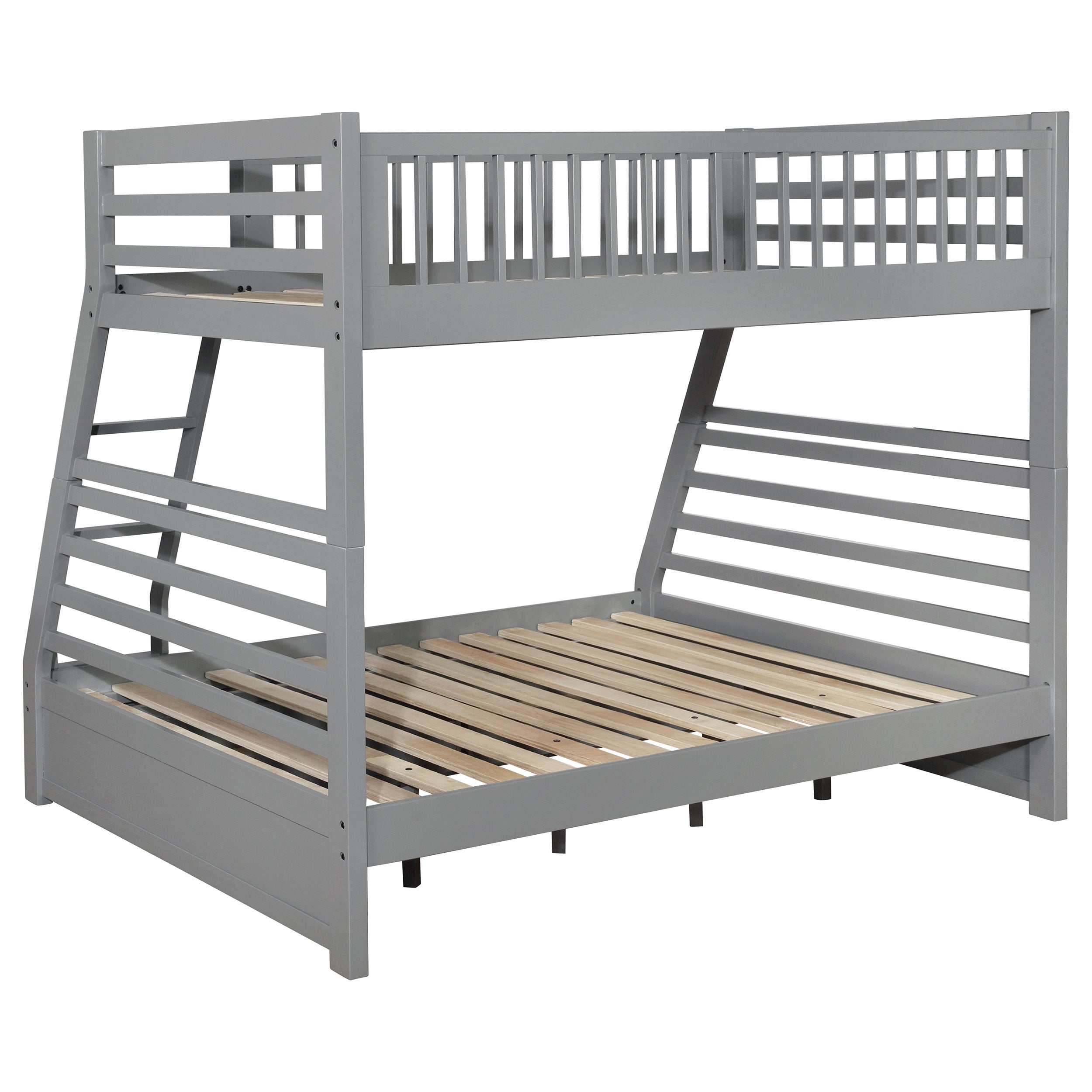 Ashton 2-drawer Wood Twin Over Full Bunk Bed Grey-CoasterEssence